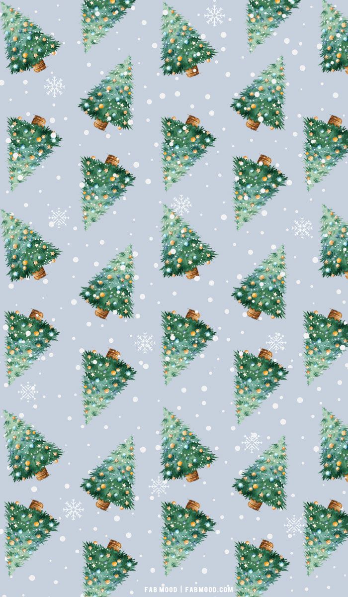  Google Pixel 8 Hintergrundbild 700x1200. Christmas Aesthetic Wallpaper : Christmas Trees Blue Background