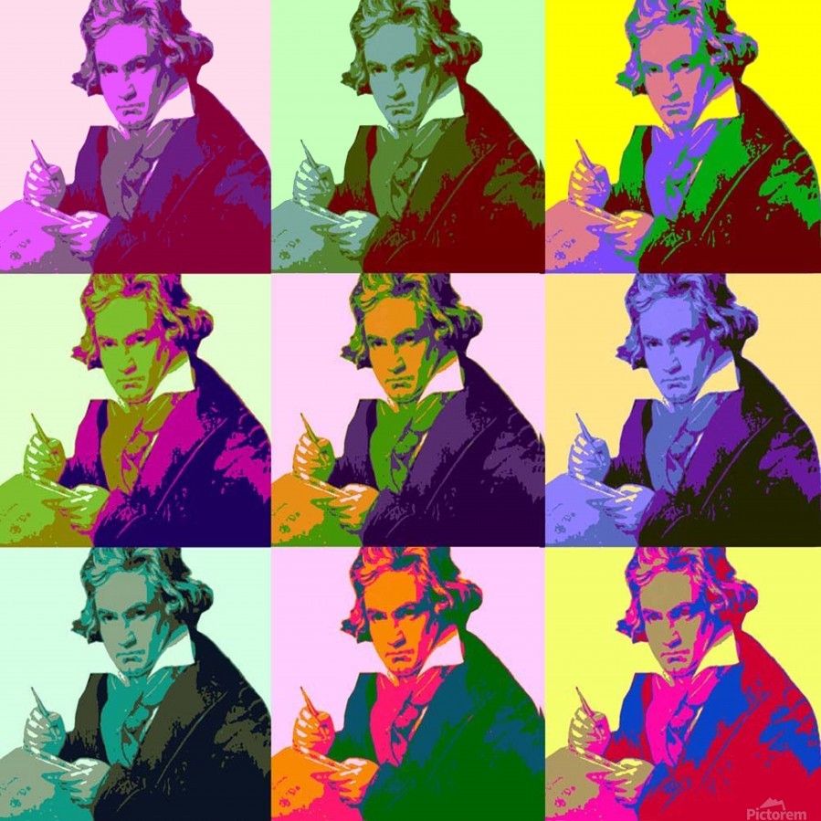  Ludwig Van Beethoven Hintergrundbild 899x899. Ludwig Van Beethoven Pop Art