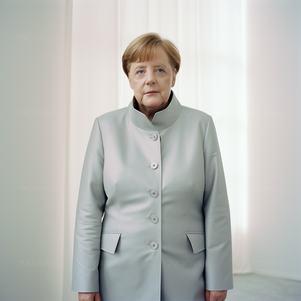  Angela Merkel Hintergrundbild 1024x1024. Free Photo Prompt. Angela Merkel Balenciaga Fashion Style Portra 800 Analogue Film v6