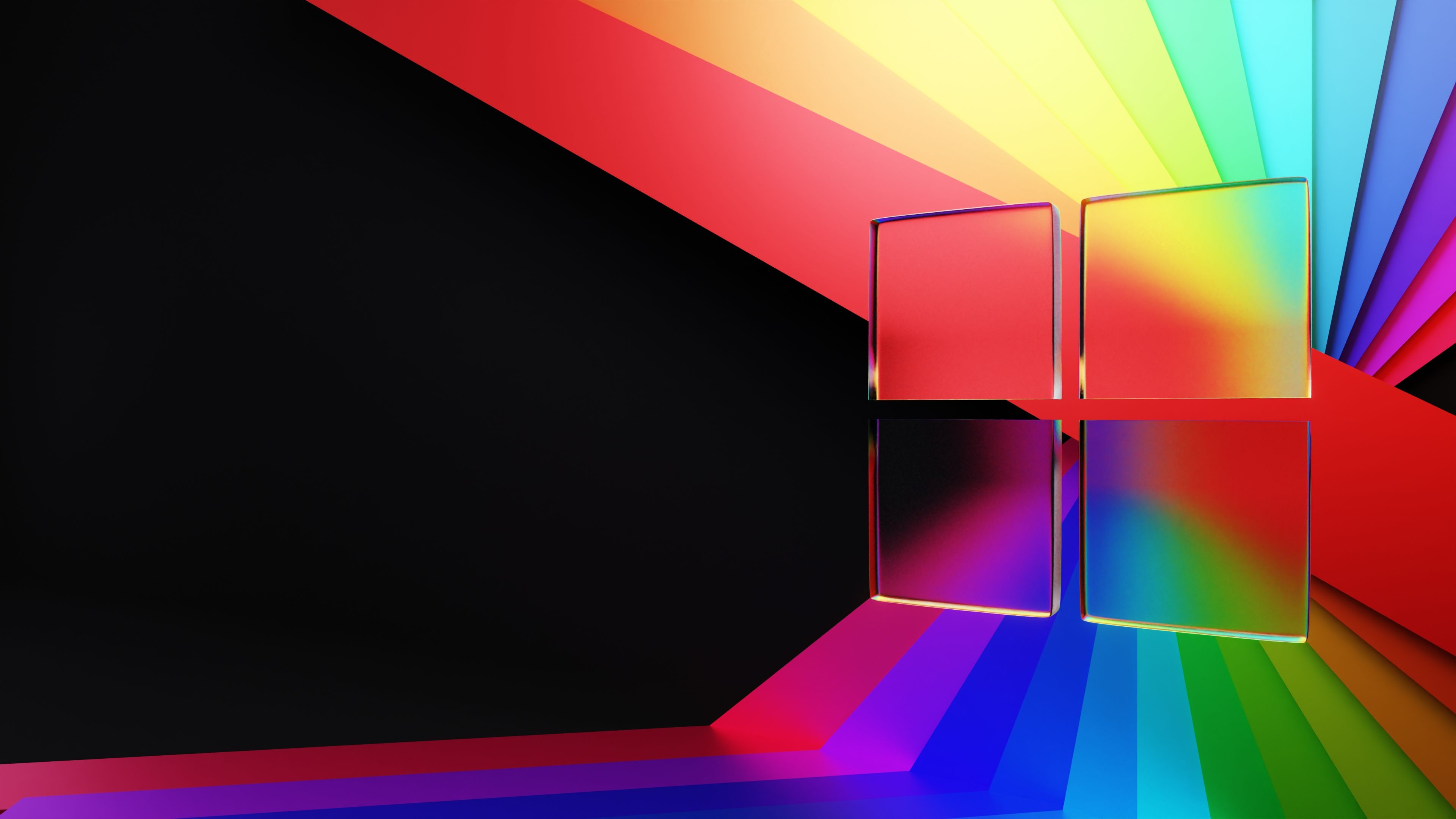  Windows 11 Hintergrundbild 3840x2160. Windows 11 Wallpaper 4K, Glass, Colorful abstract, Ribbons