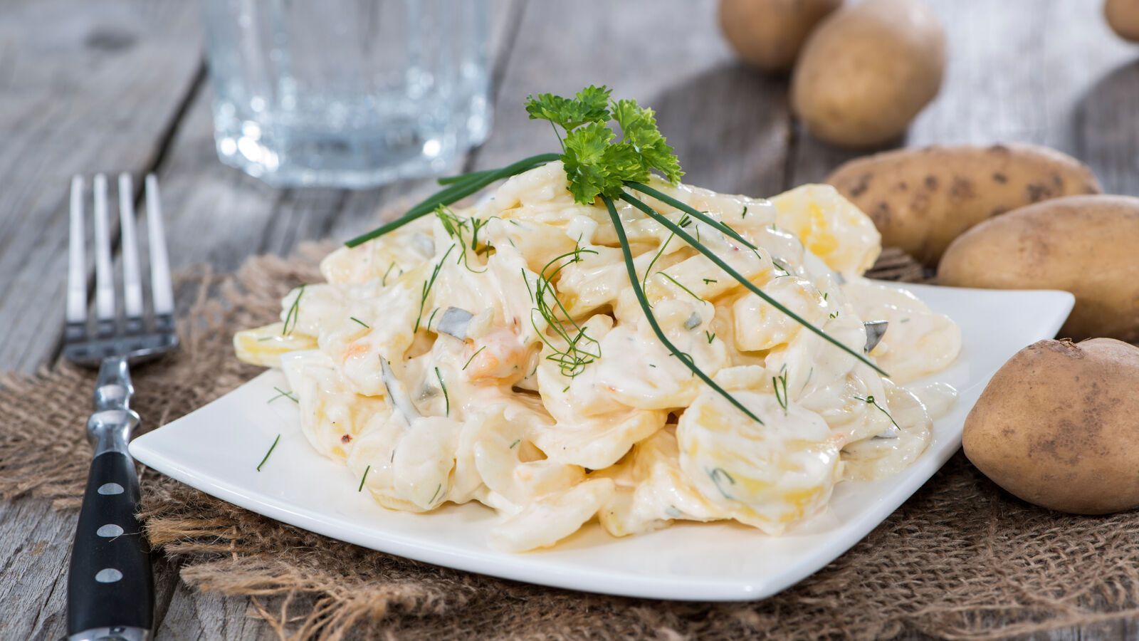 Kartoffelsalat Hintergrundbild 1600x900. Kartoffelsalat Dressing: Rezept Mit Joghurt Und Mayonnaise