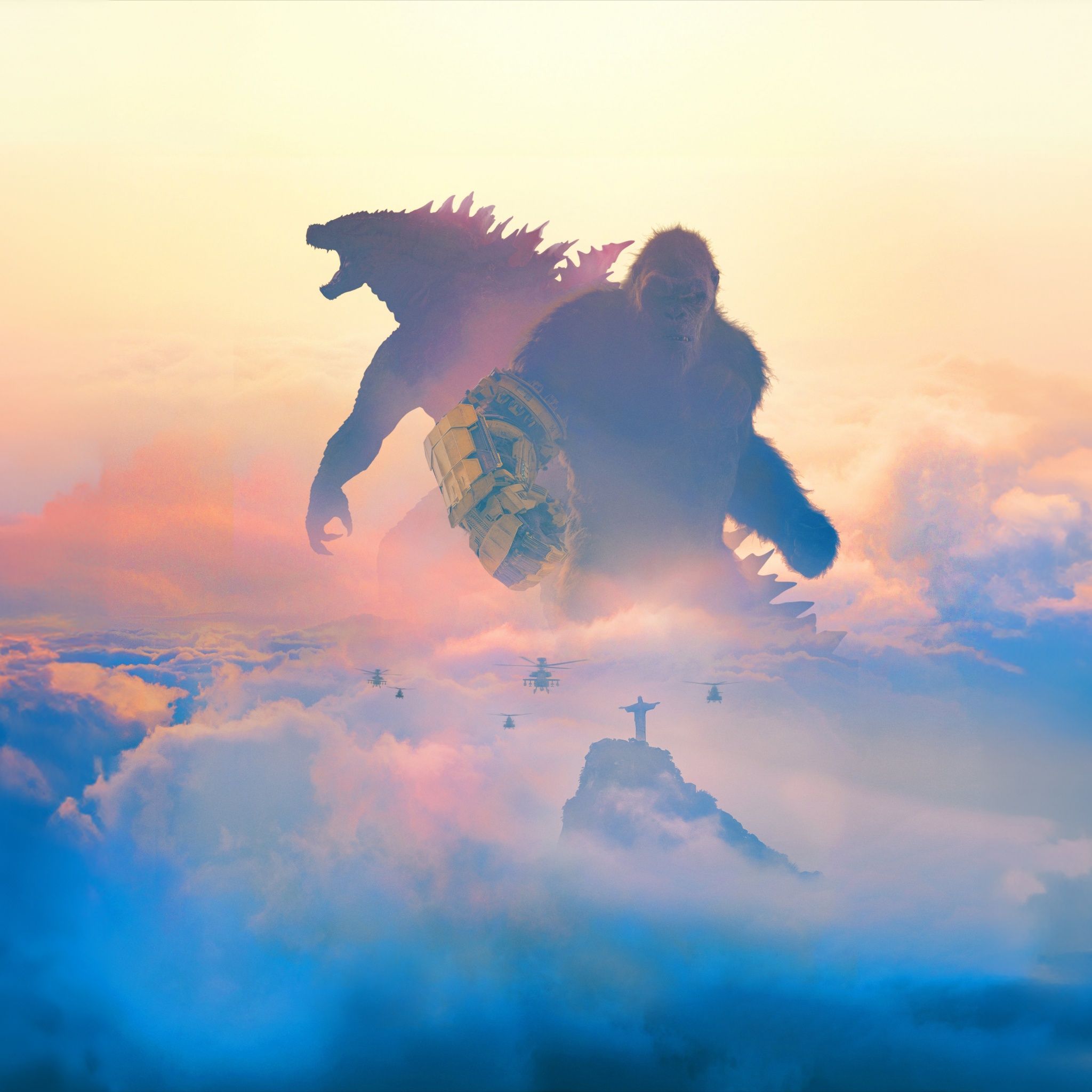  Godzilla X Kong: The New Empire Hintergrundbild 2048x2048. Godzilla x Kong: The New Empire Wallpaper 4K, 8K, 2024 Movies, 5K