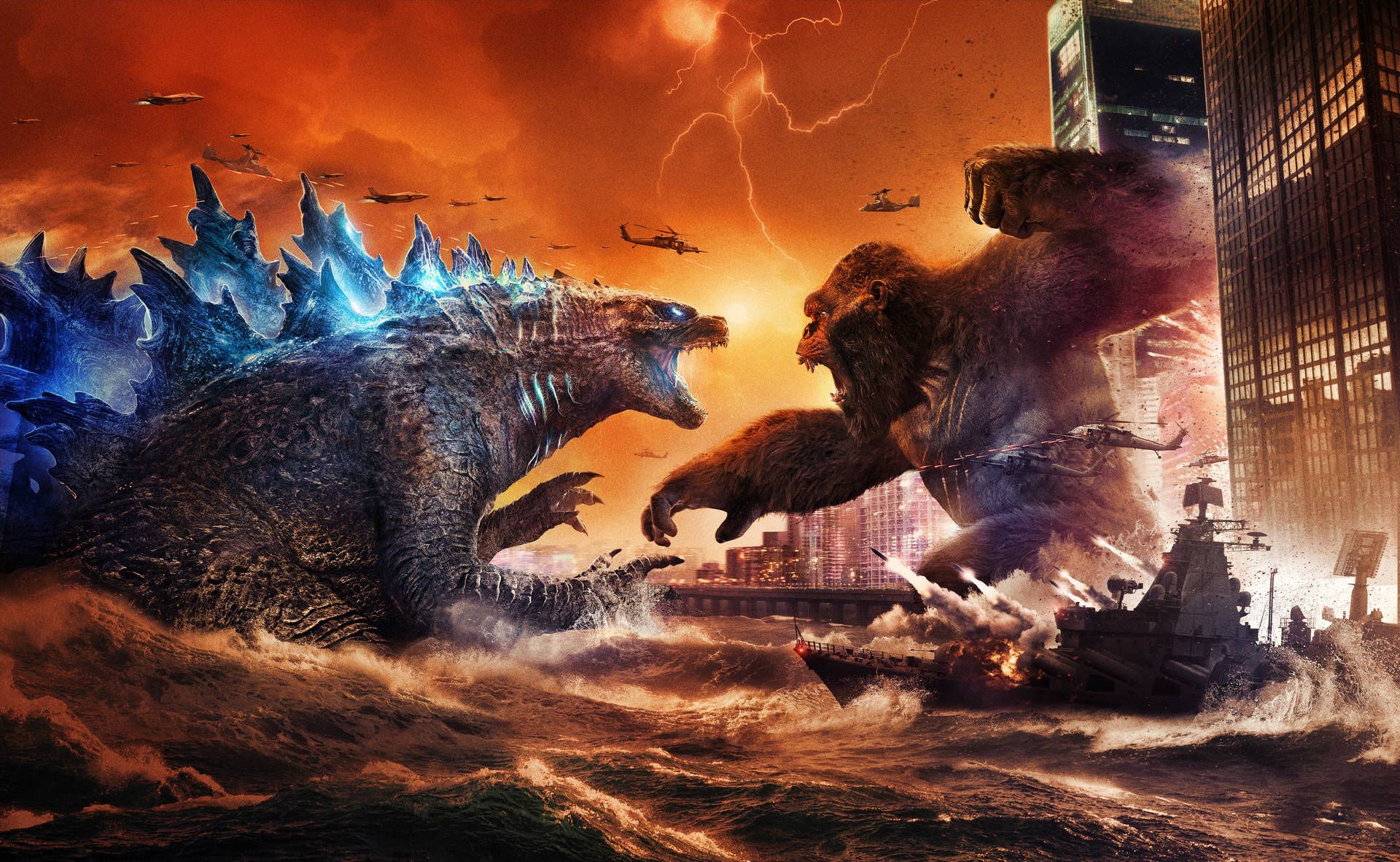  Godzilla X Kong: The New Empire Hintergrundbild 1920x1182. Godzilla Vs Kong Wallpaper