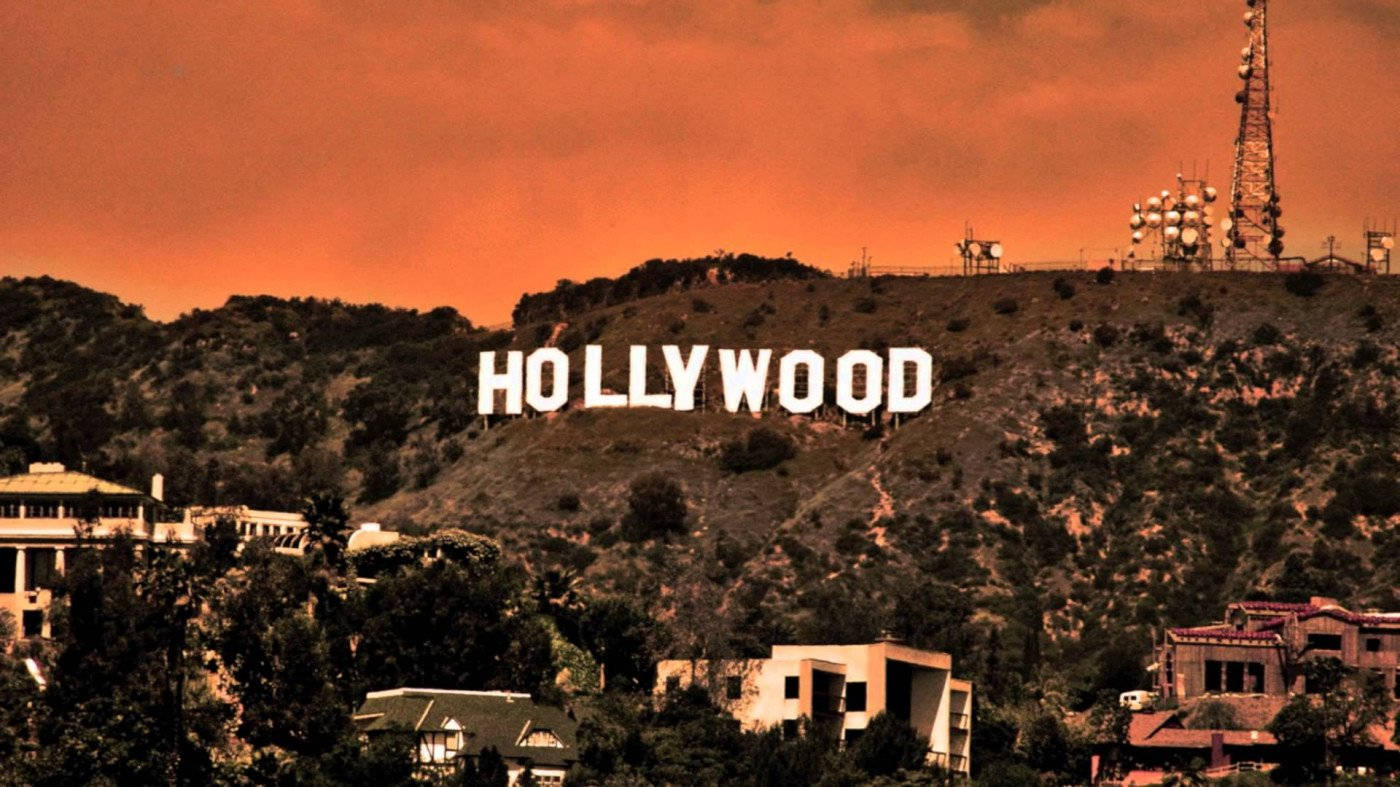  Hollywood Hintergrundbild 1400x787. Hollywood Sign Background