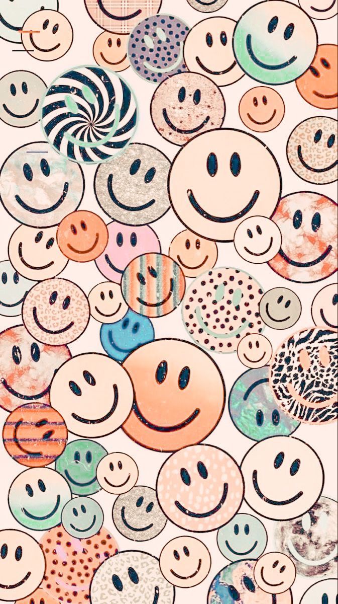  Smileys Hintergrundbild 673x1200. Smiley Face Aesthetic Wallpaper