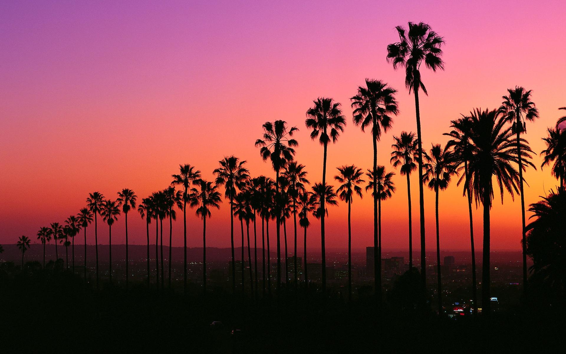  Hollywood Hintergrundbild 1920x1200. Los Angeles at Twilight [1920x1200]