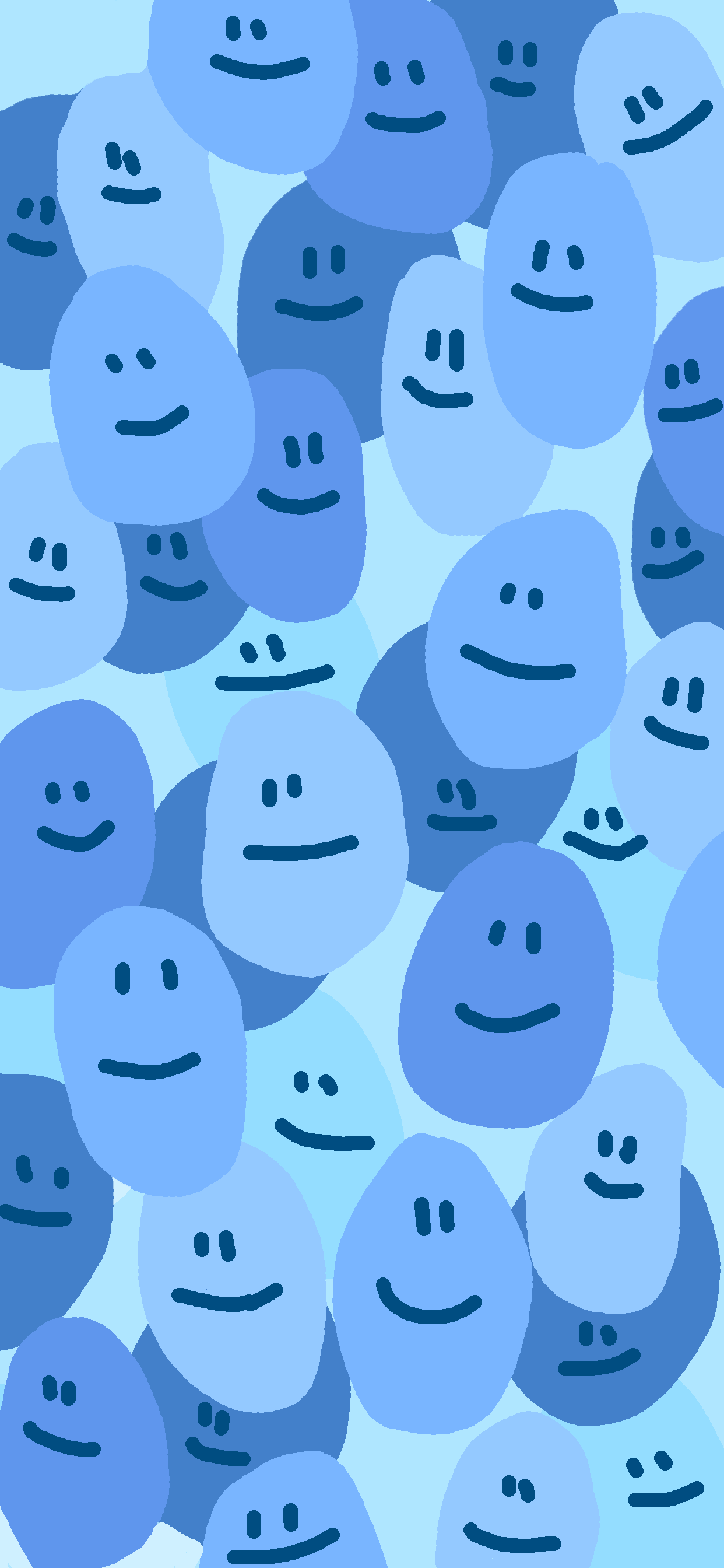  Smileys Hintergrundbild 1242x2688. Blue Smiley Face Wallpaper. Aesthetic, Drippy, Emoji, Melting