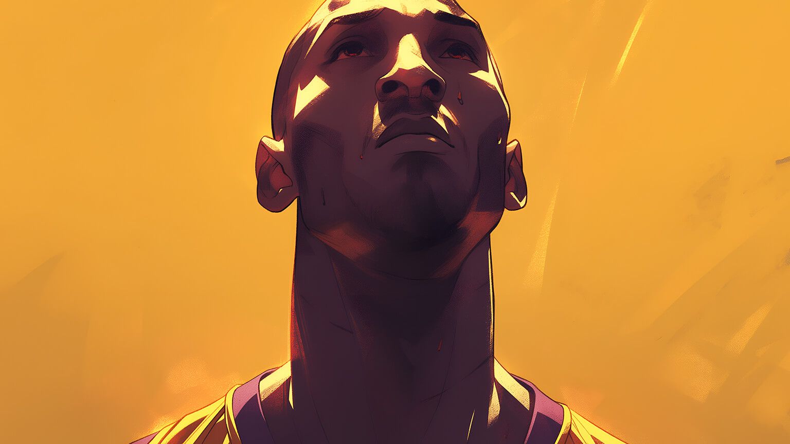  Kobe Bryant Hintergrundbild 1536x864. Aesthetic Kobe Bryant Yellow Desktop Wallpaper