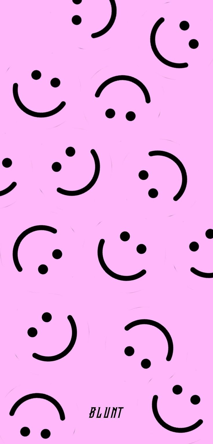  Pinke Smileys Hintergrundbild 736x1532. Pink Smiley Face Wallpaper