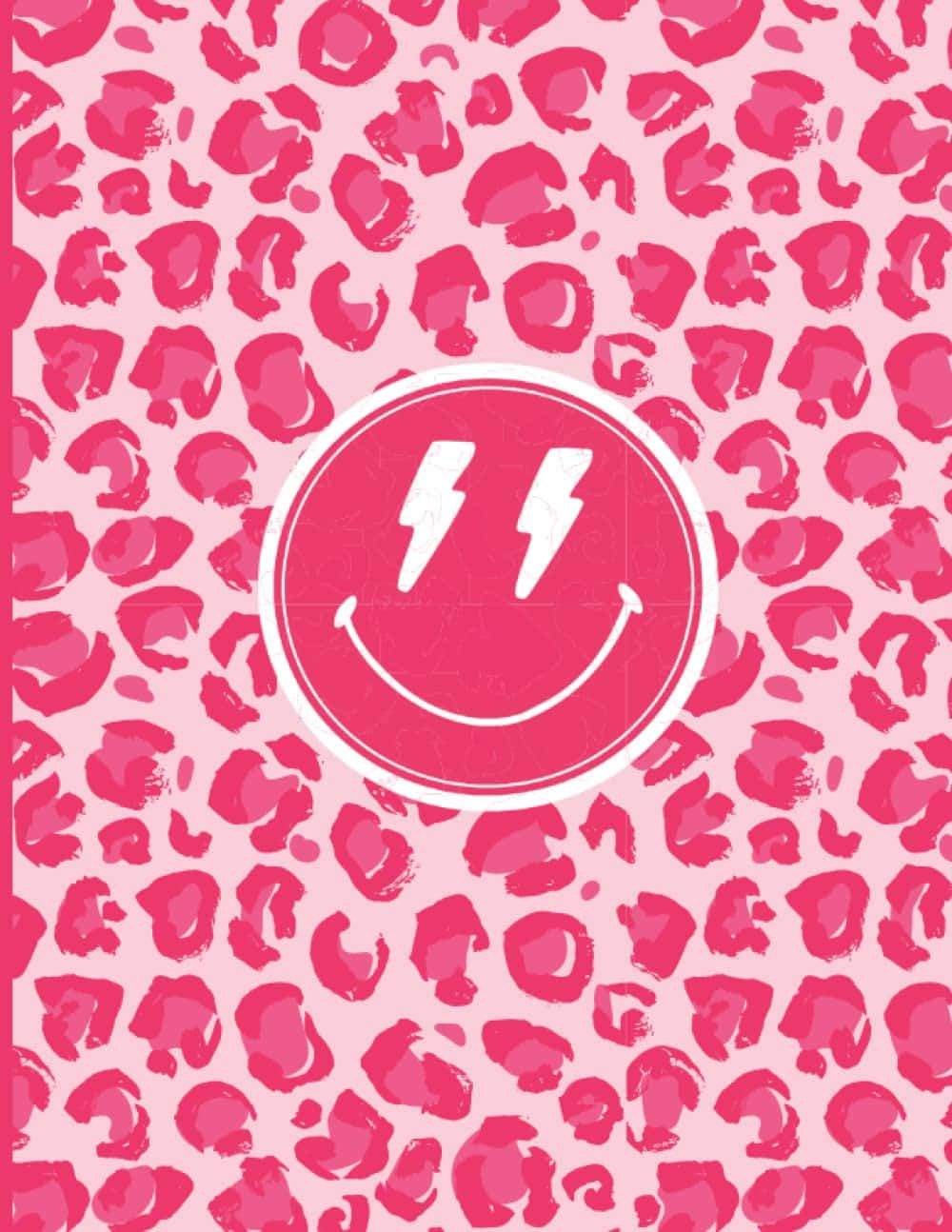  Pinke Smileys Hintergrundbild 1000x1294. Download Pink Smiley Face Aesthetic Cute Cheetah Print Wallpaper