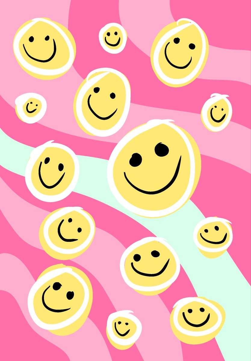  Pinke Smileys Hintergrundbild 834x1200. Pink Smiley Face Wallpaper