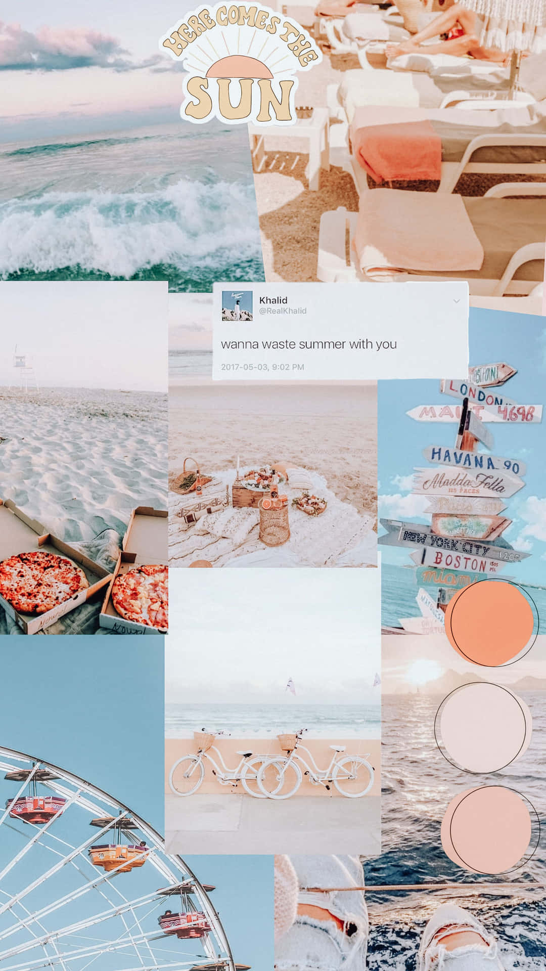  Summer Hintergrundbild 1080x1920. Download Get inspired with this summer aesthetic laptop wallpaper, and make this season the best one yet! Wallpaper