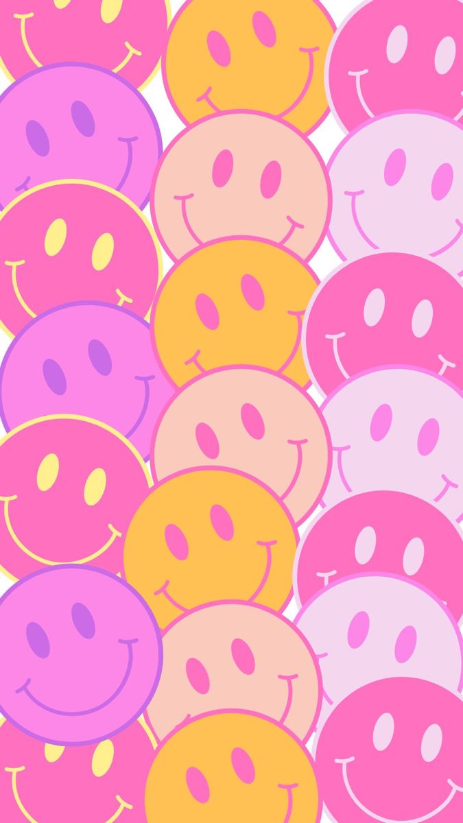  Pinke Smileys Hintergrundbild 675x1200. Smiley iPhone background #wallpaper. Wallpaper iphone cute, Cute patterns wallpaper, iPhone wallpaper pattern