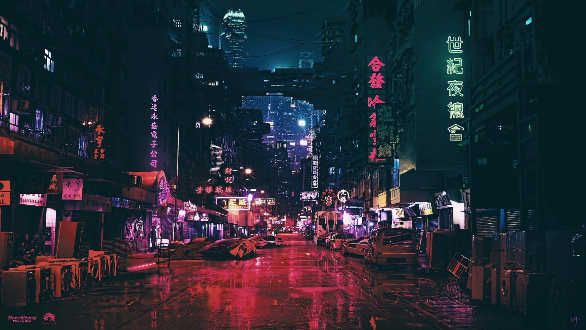  Futuristisch Hintergrundbild 1920x1080. Cyberpunk ästhetik Wallpaper KOSTENLOS