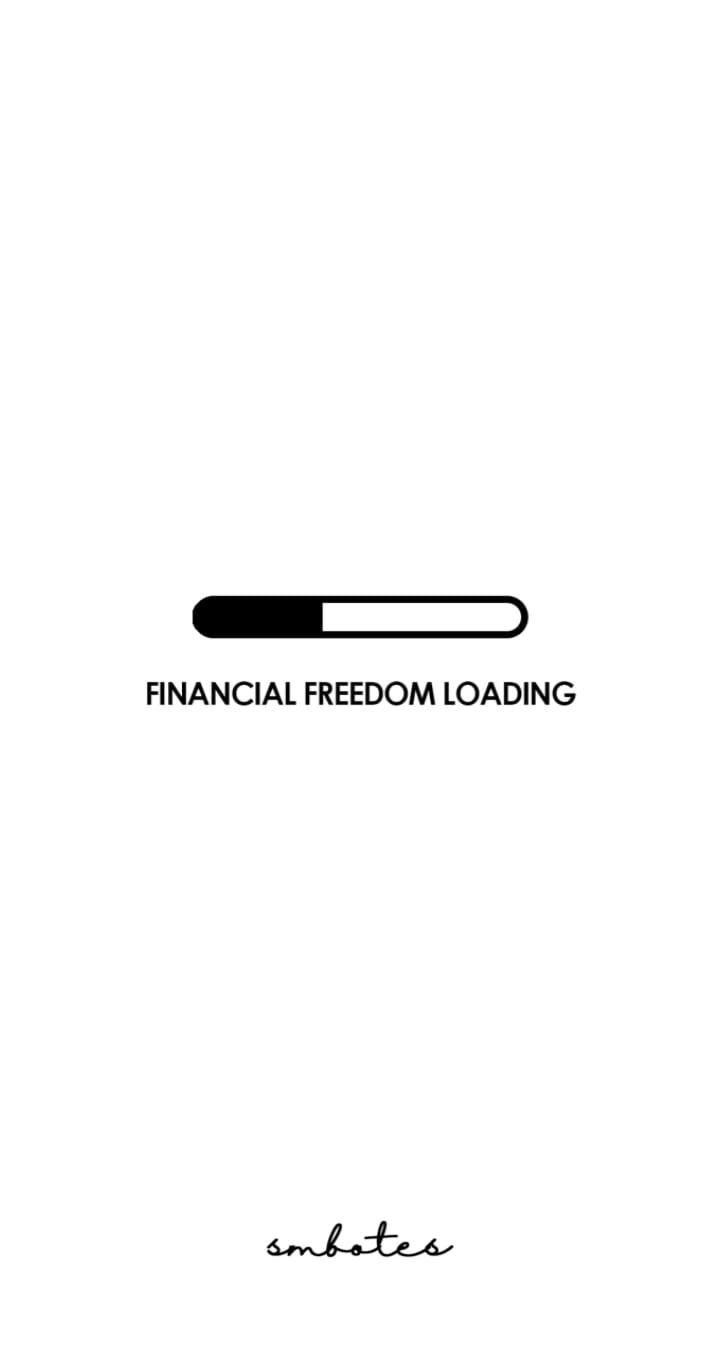  Investition Hintergrundbild 720x1357. Financial Freedom Loading