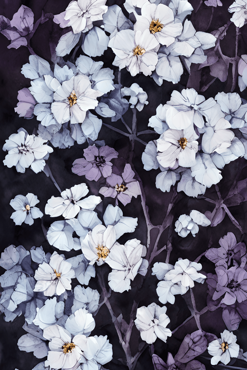  Freundschaft Blume Hintergrundbild 1024x1536. Schöne Weiße Blumen 4k Grafik · Creative Fabrica