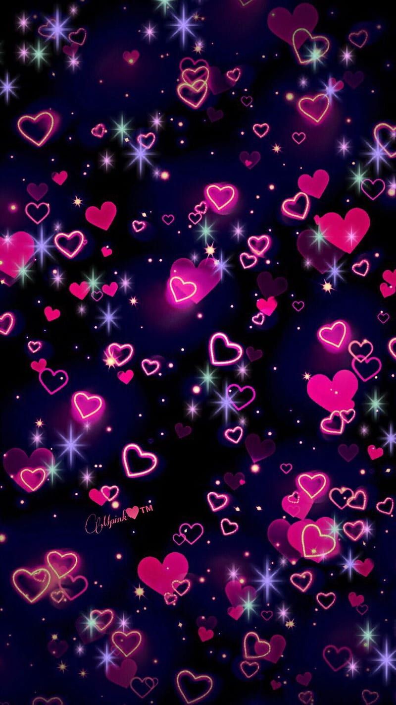  WhatsApp Hintergrundbild 800x1422. WhatsApp Hearts, bubbles, dark, heart, pink, purple, red, HD phone wallpaper