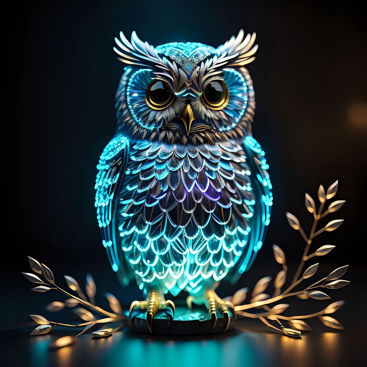  Neon Eule Hintergrundbild 1280x1280. Ai Generiert Eule Vogel Bild auf Pixabay