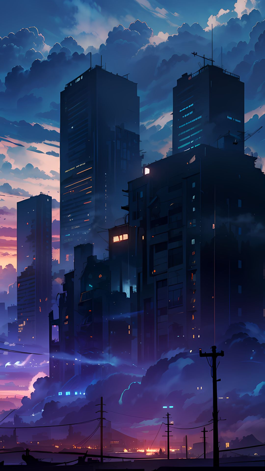  1080x1920 Hintergrundbild 1080x1920. Resolution Anime City 4k Aesthetic iPhone 6s, 6 Plus and Pixel XL , One Plus 3t, 5 Wallpaper