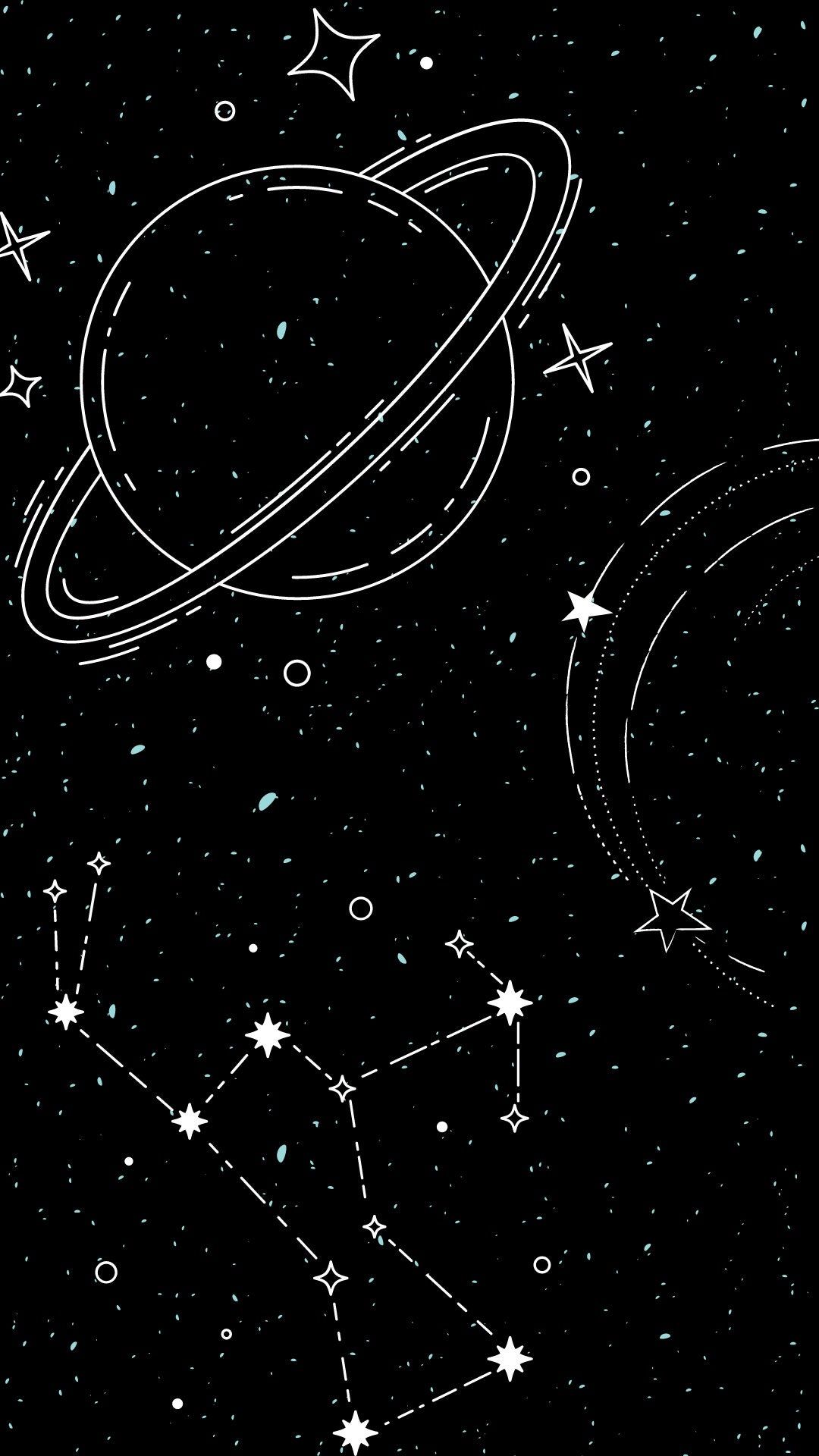  1080x1920 Hintergrundbild 1080x1920. Stars and Planets iPhone Wallpaper Aesthetic