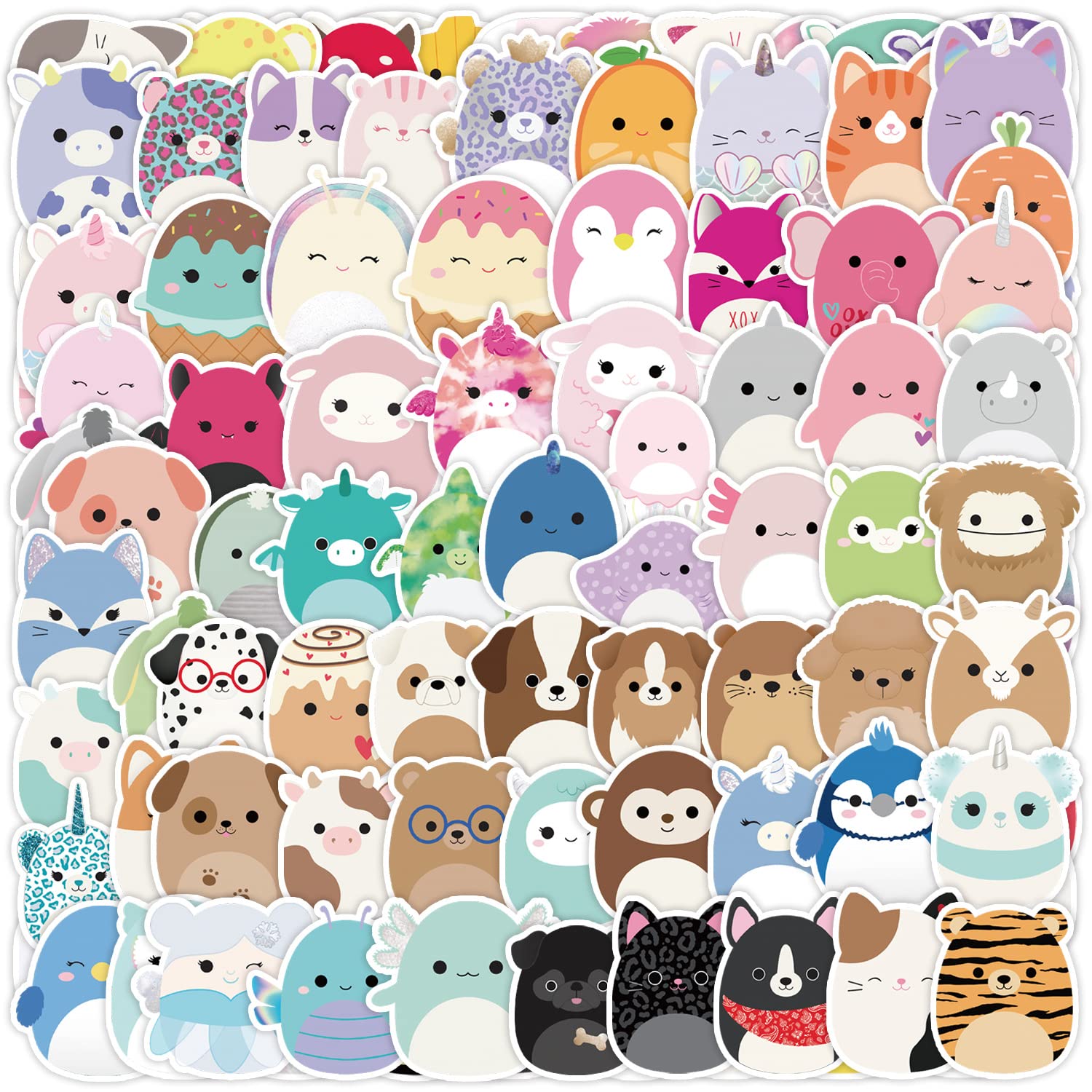  Süße Tiere Und Muster Hintergrundbild 1500x1500. PRETTYSUNSHINE 100 Stück Kawaii Tiere Sticker Set, Aesthetic Anime Sticker Decals für Kinder, Wasserfest Vinyl Aufkleber für Laptop Handyhülle Koffer Helm Skateboard Snowboard Auto Fahrrad MacBook : Amazon.de: Auto & Motorrad