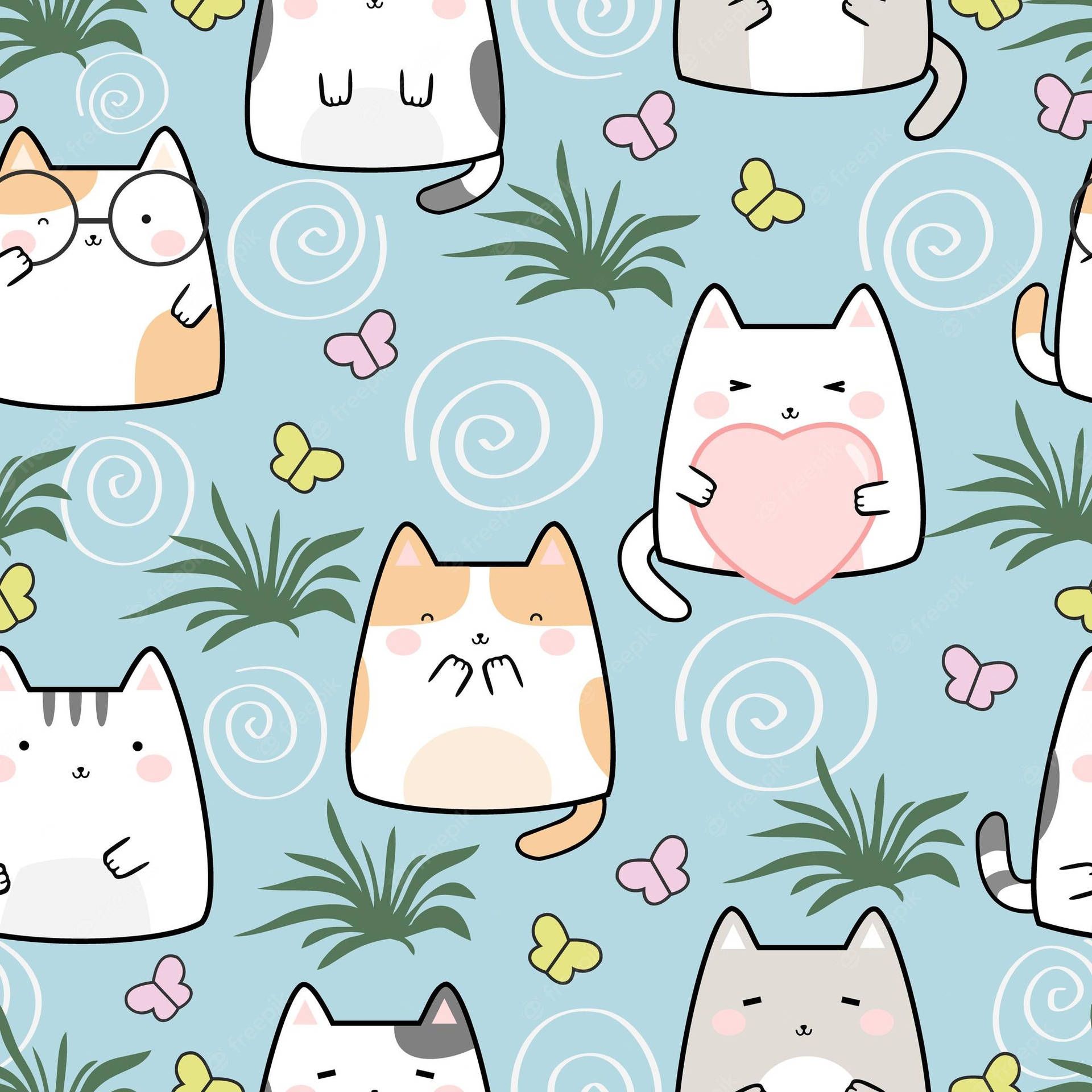  Süße Tiere Und Muster Hintergrundbild 1920x1920. Kawaii Süße Tiere Wallpaper KOSTENLOS