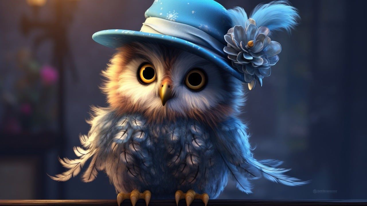  Süße Tiere Und Muster Hintergrundbild 1280x720. 20.kostenlose Cute Owl & Cute Wallpaper Illustrationen