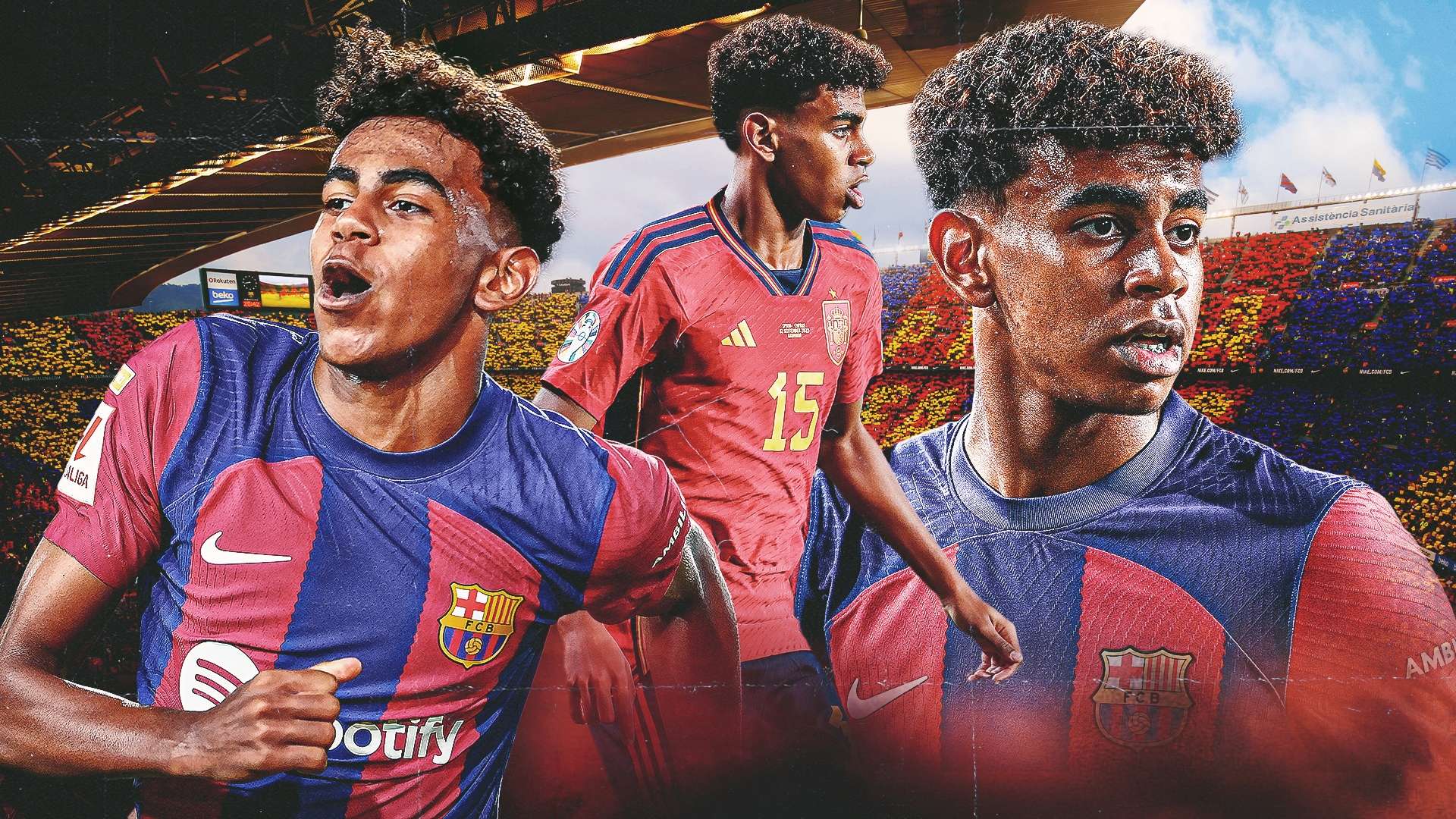  Lamine Yamal Hintergrundbild 1920x1080. Which records has Barcelona wonderkid Lamine Yamal broken? List of achievements smashed by young Spain winger so far. Goal.com US