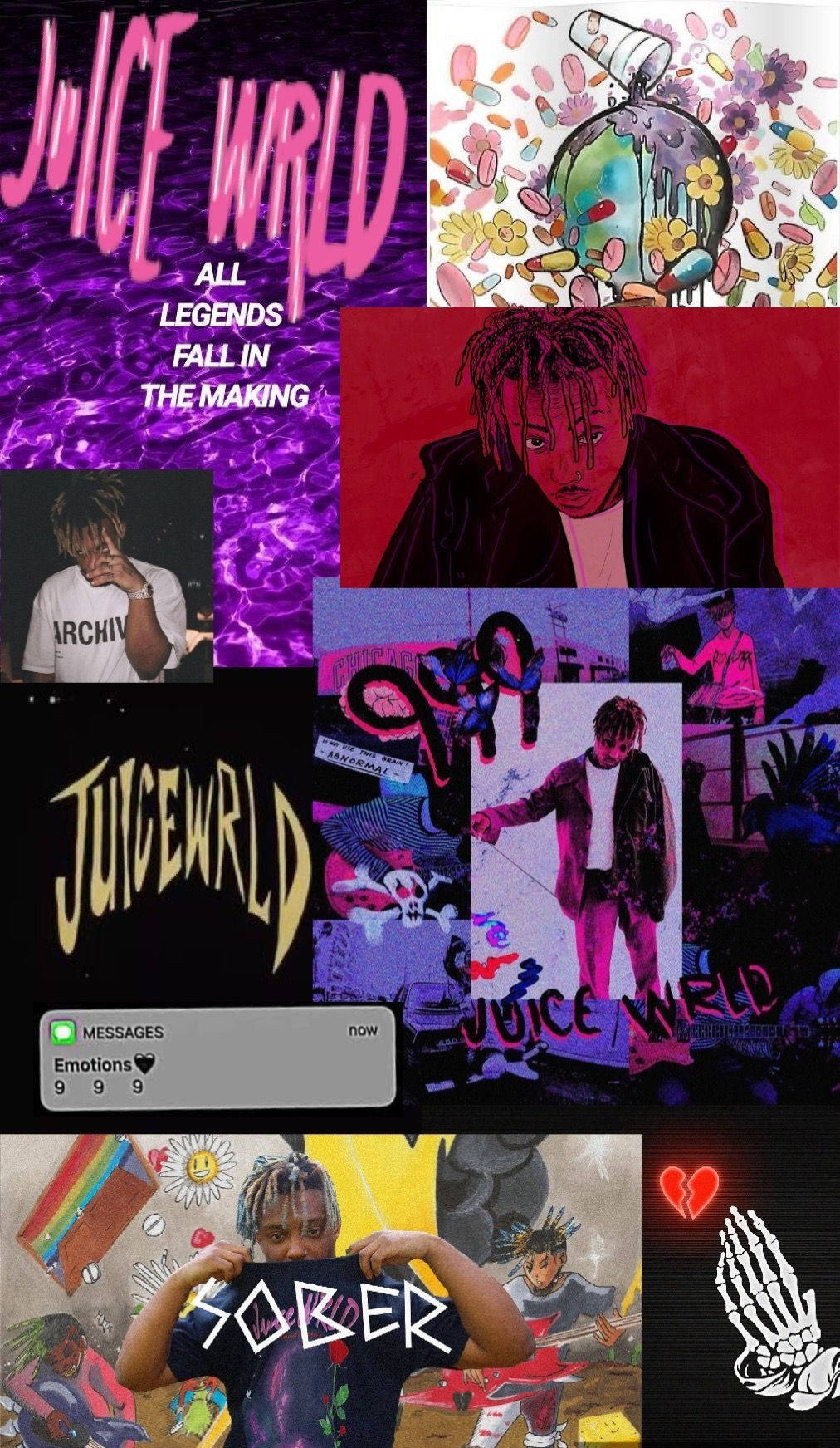  Juice Wrld Hintergrundbild 1012x1743. Download Juice World Collection Of Different Image Wallpaper