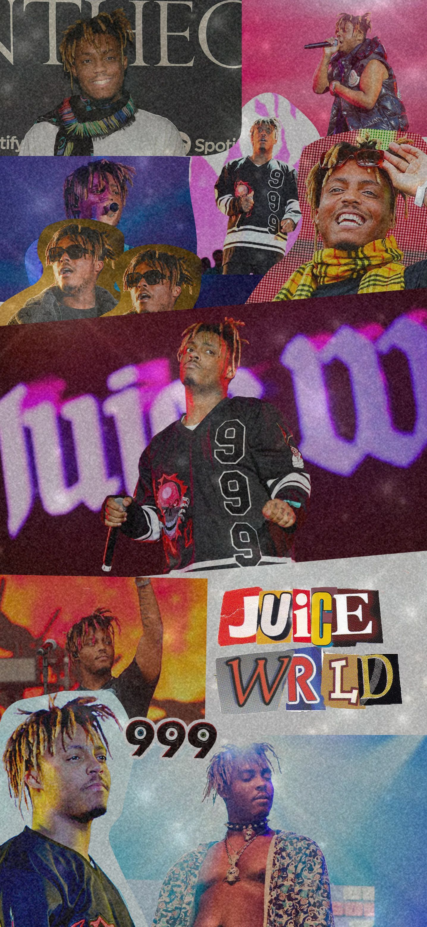  Juice Wrld Hintergrundbild 1436x3113. Juice WRLD Collage Wallpaper