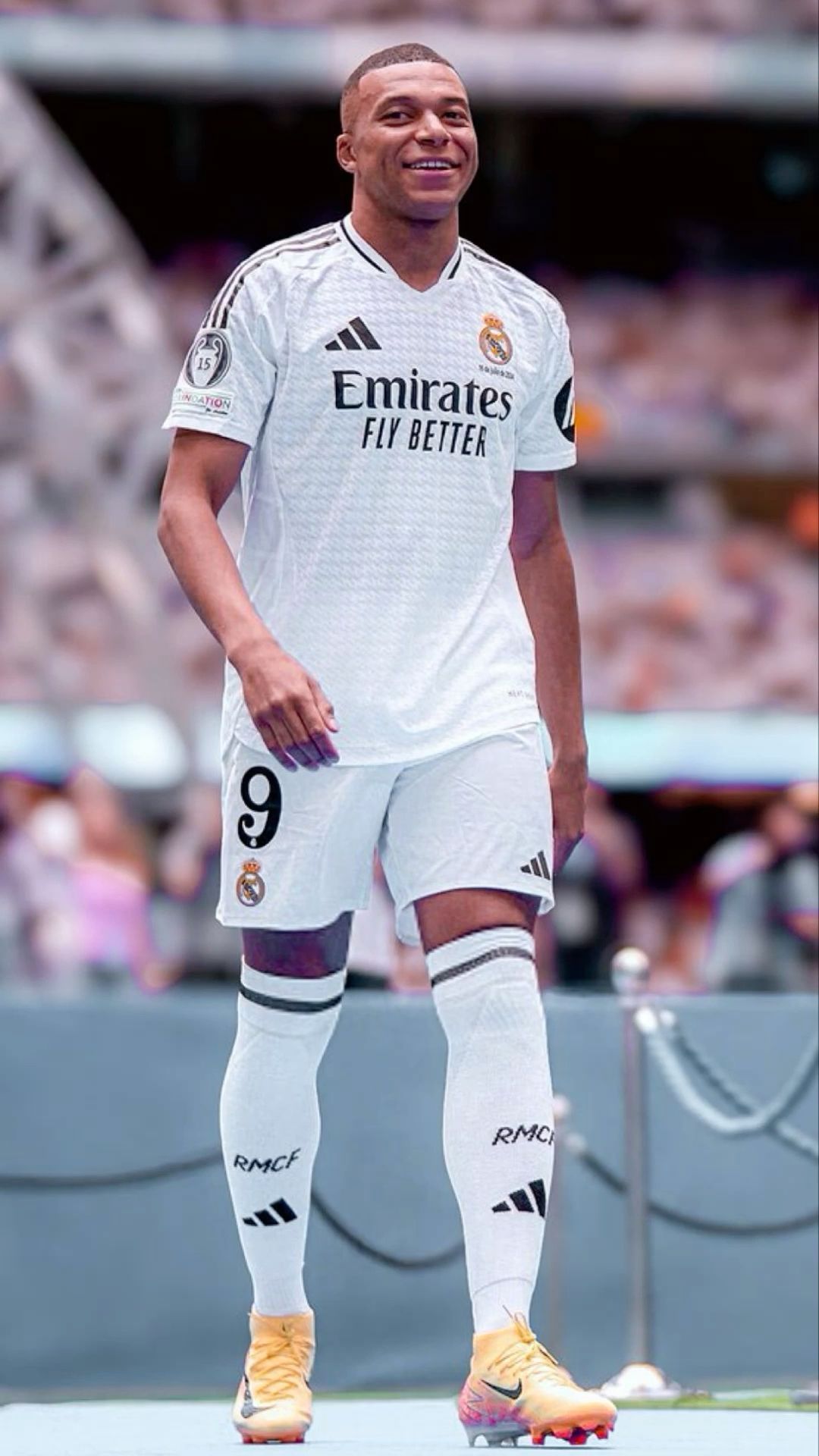  Mbappe Real Madrid Hintergrundbild 1080x1920. 4k Wallpaper Kylian Mbappe Real Madrid 2024