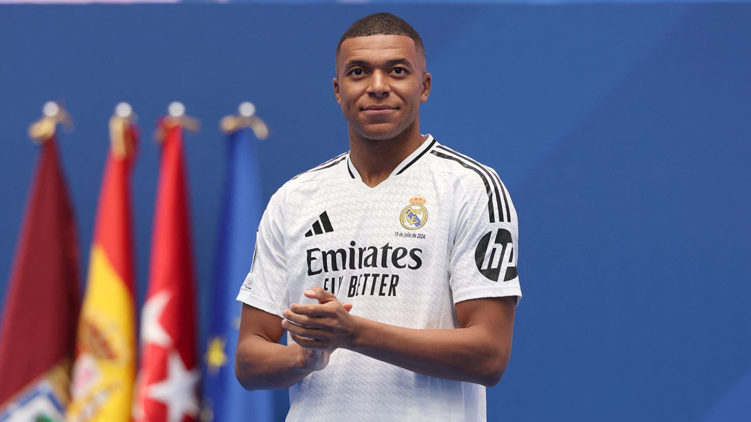  Mbappe Real Madrid Hintergrundbild 1480x833. Kylian Mbappé savors 'incredible day' as he is unveiled as a Real Madrid player