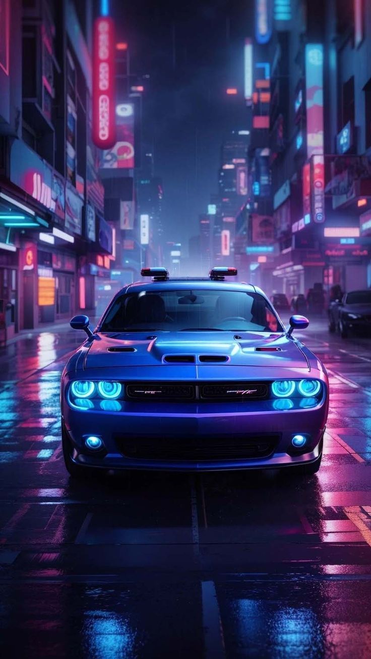  Dodge Challenger Hintergrundbild 736x1308. Dodge Challenger Cyberpunk iPhone Wallpaper