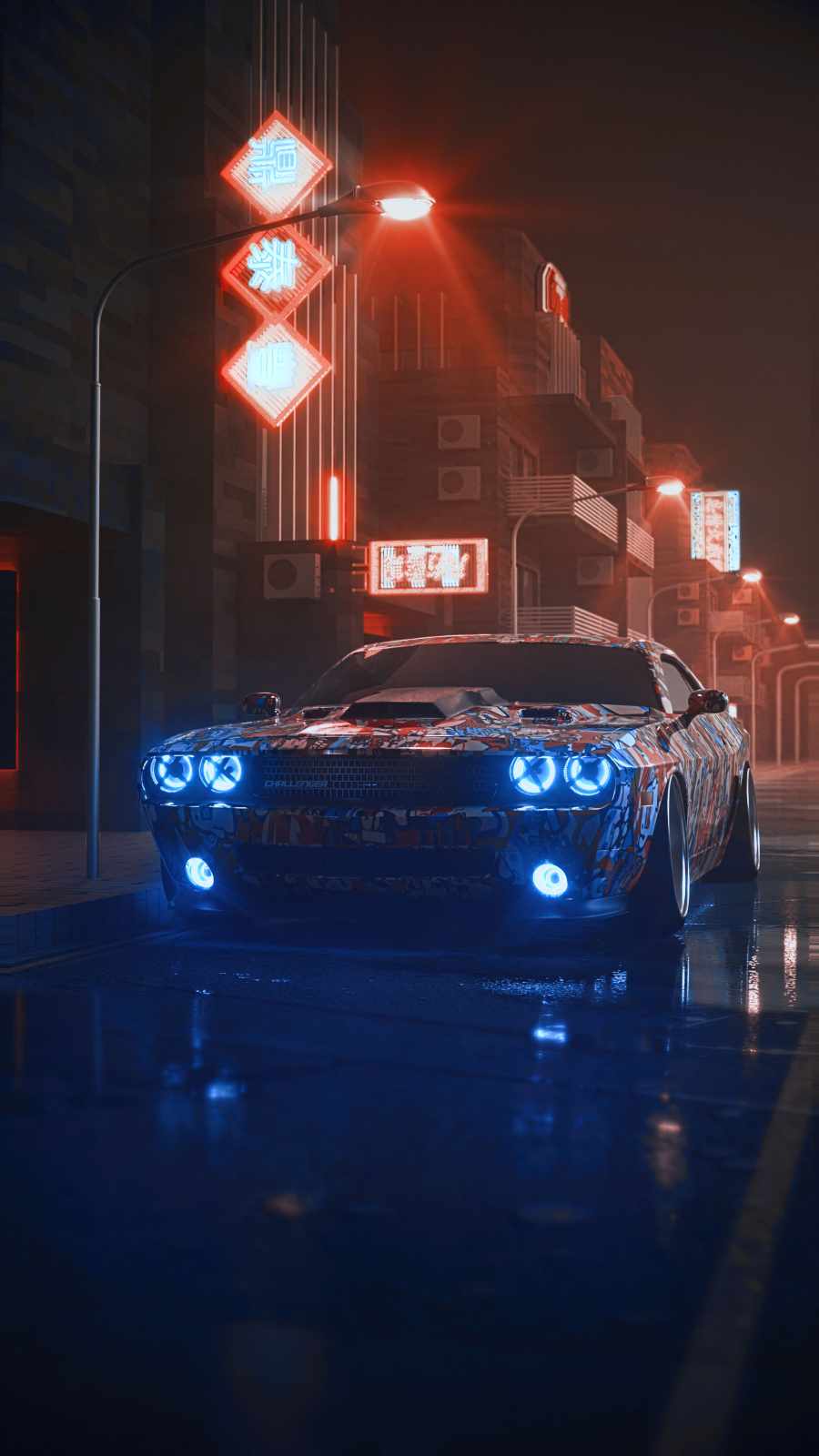  Dodge Challenger Hintergrundbild 900x1600. Blue Dodge Challenger Wallpaper