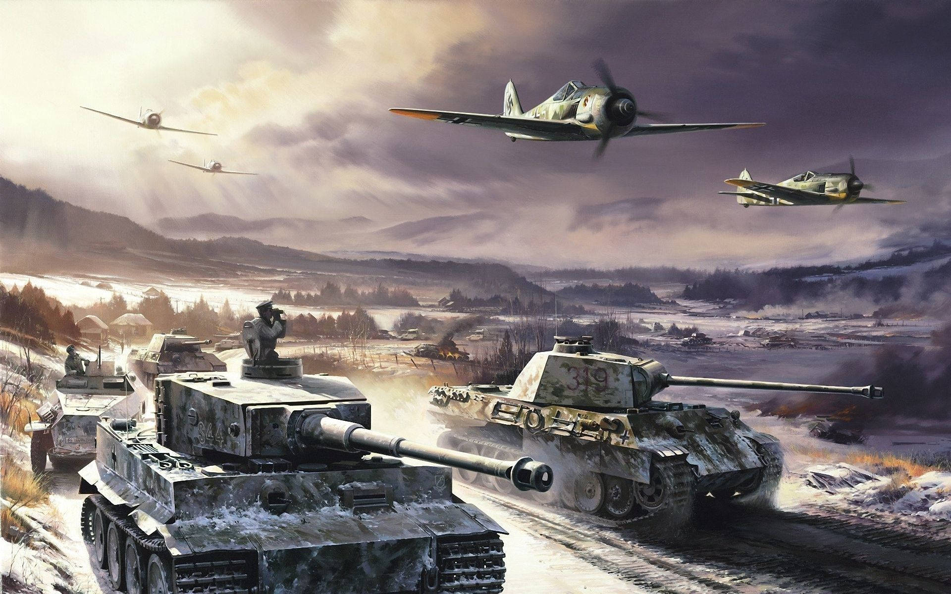  Panzer Hintergrundbild 1920x1200. Downloaden Panzerund Kampfflugzeuge Wallpaper