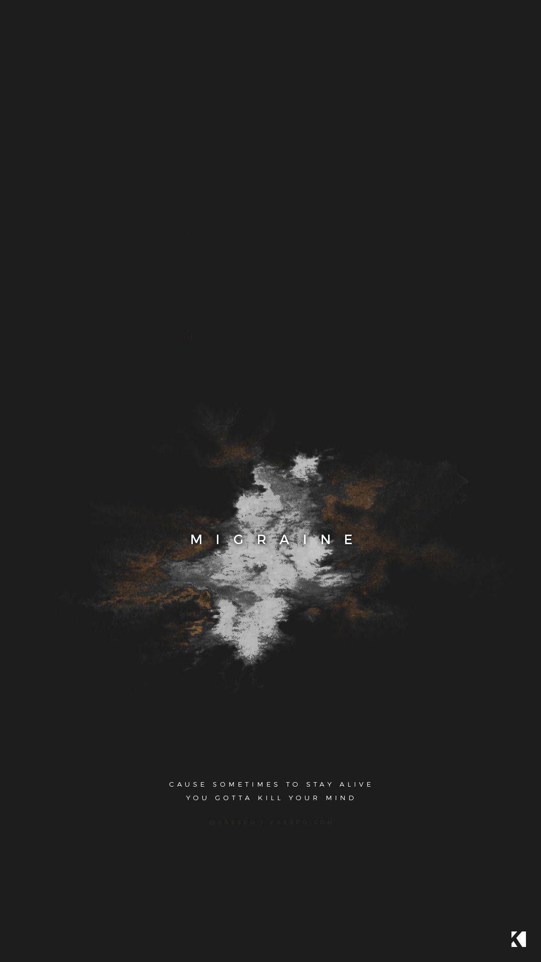  Dark Bionic Hintergrundbild 1080x1920. Download Migraine Black Aesthetic Tumblr iPhone Wallpaper