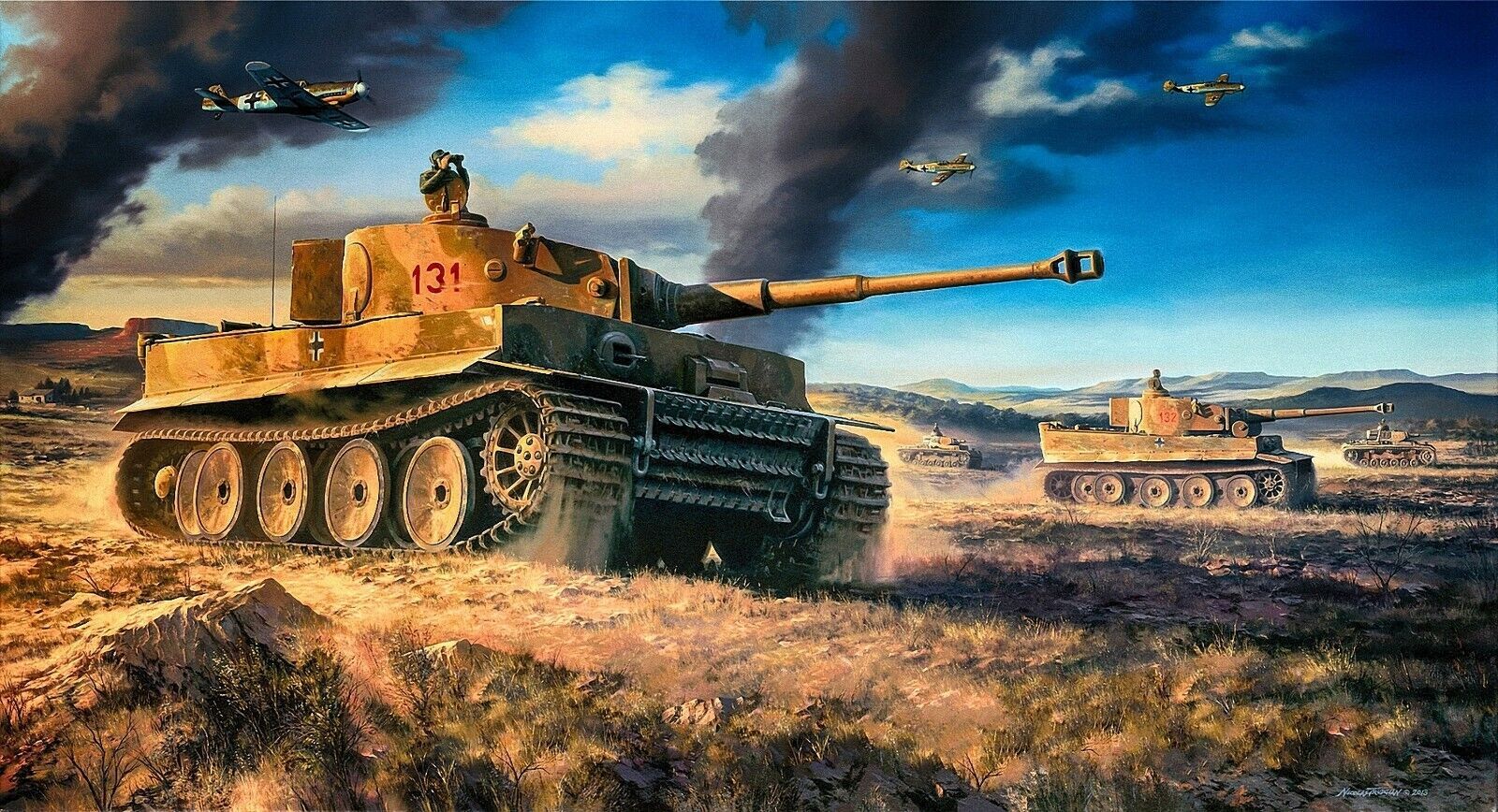  Panzer Hintergrundbild 1600x868. WW2 German Tiger Tank Panzer Picture Poster