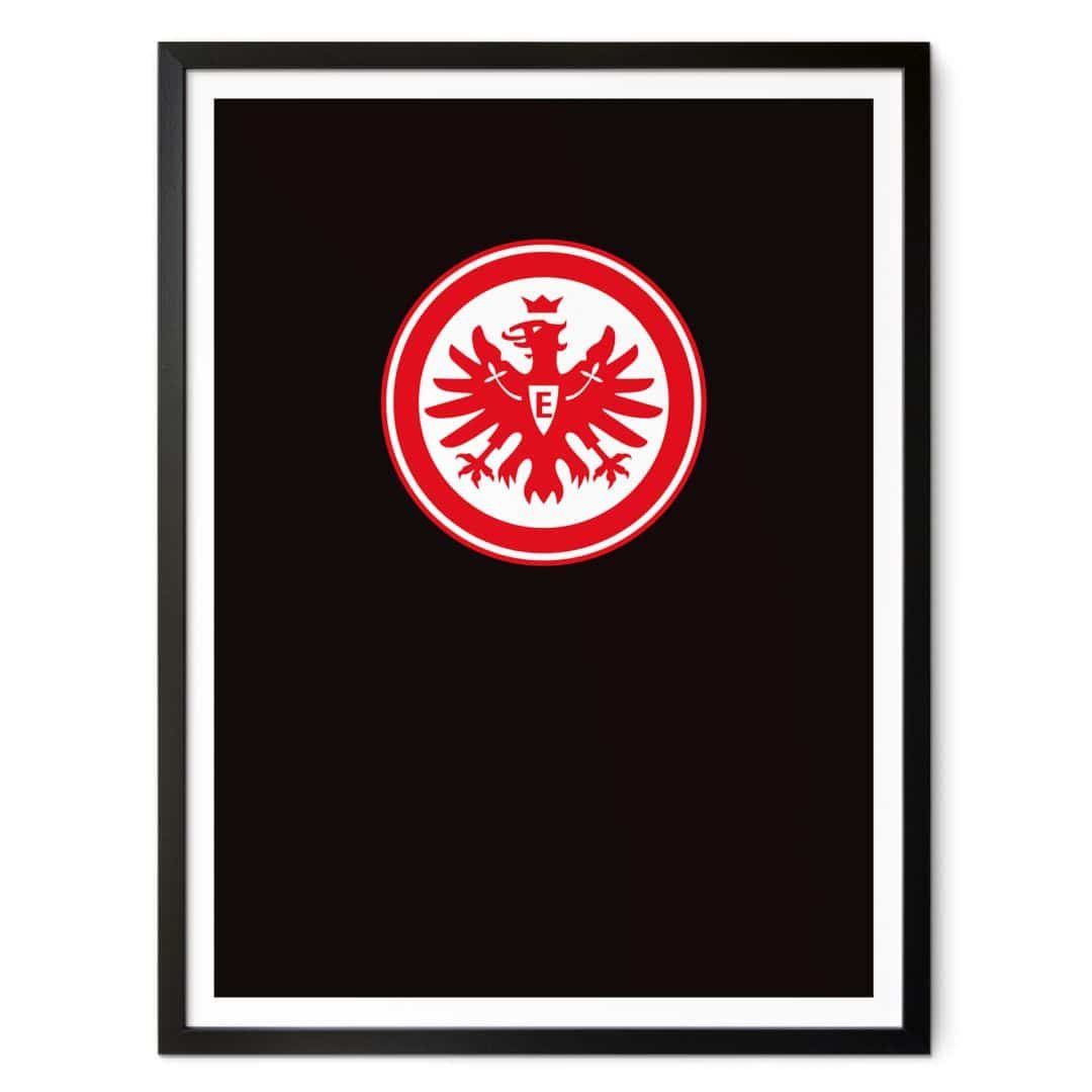  Eintracht Frankfurt Hintergrundbild 1080x1080. Poster Eintracht Frankfurt auf Schwarz