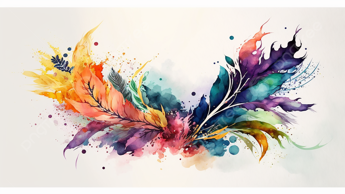  Aquarell Hintergrundbild 1200x675. Ästhetische Aquarellfeder, ästhetische, Aquarell, Feder Hintergrund, Foto und Bild zum kostenlosen Download