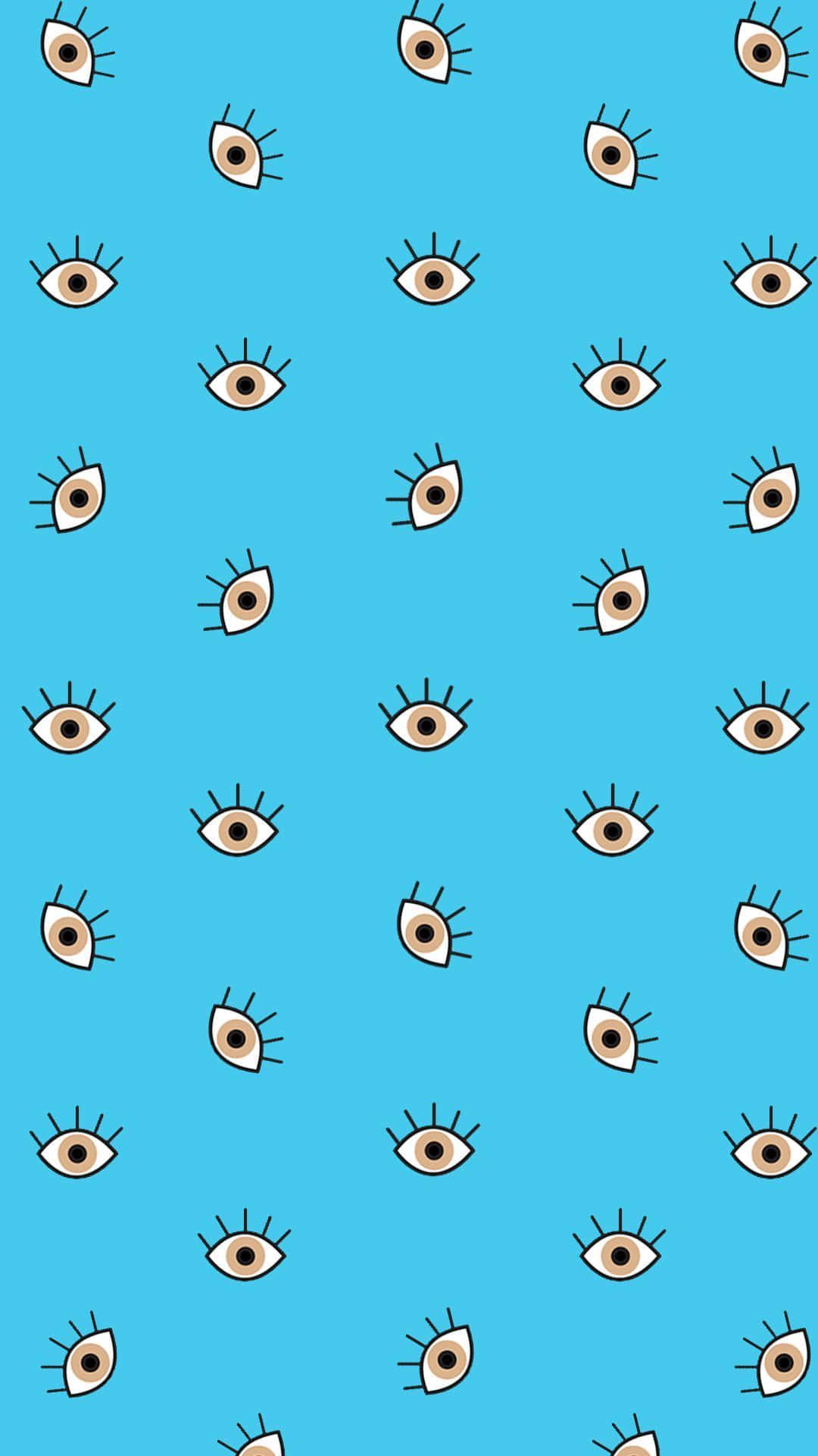  Böse Augen Hintergrundbild 1080x1920. Downloaden Einblauer Hintergrund Mit Augen Darauf