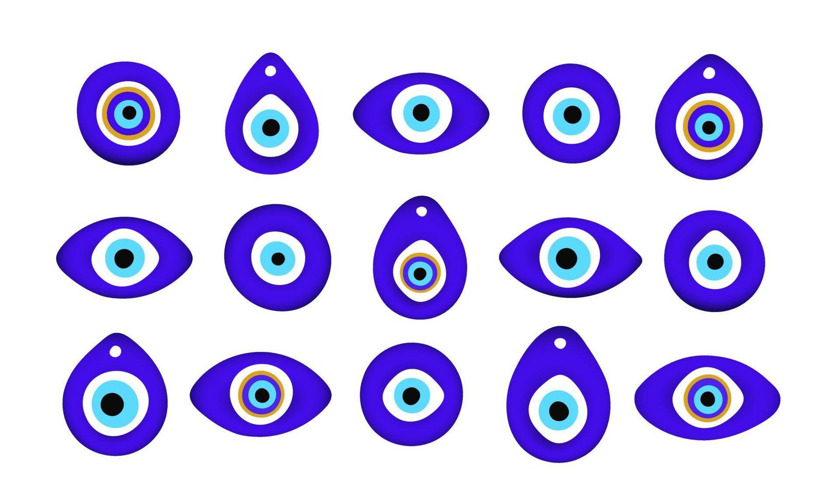  Böse Augen Hintergrundbild 1633x980. blauer orientalischer böser Blick Symbol Amulett flachen Stil Design Vektor Illustration Set isoliert auf weißem Hintergrund. 6959826 Vektor Kunst bei Vecteezy