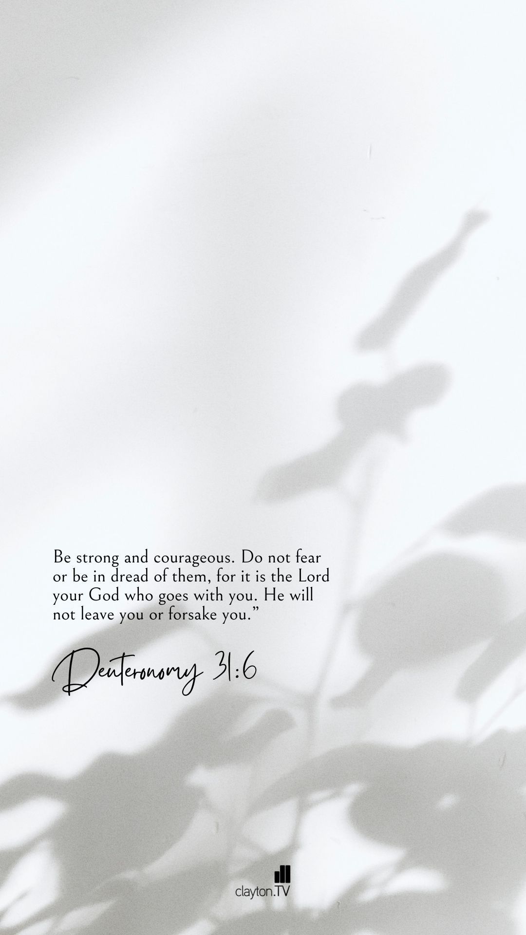  Sei Mutig Hintergrundbild 1080x1920. Deuteronomy 31.. Bible Wallpaper