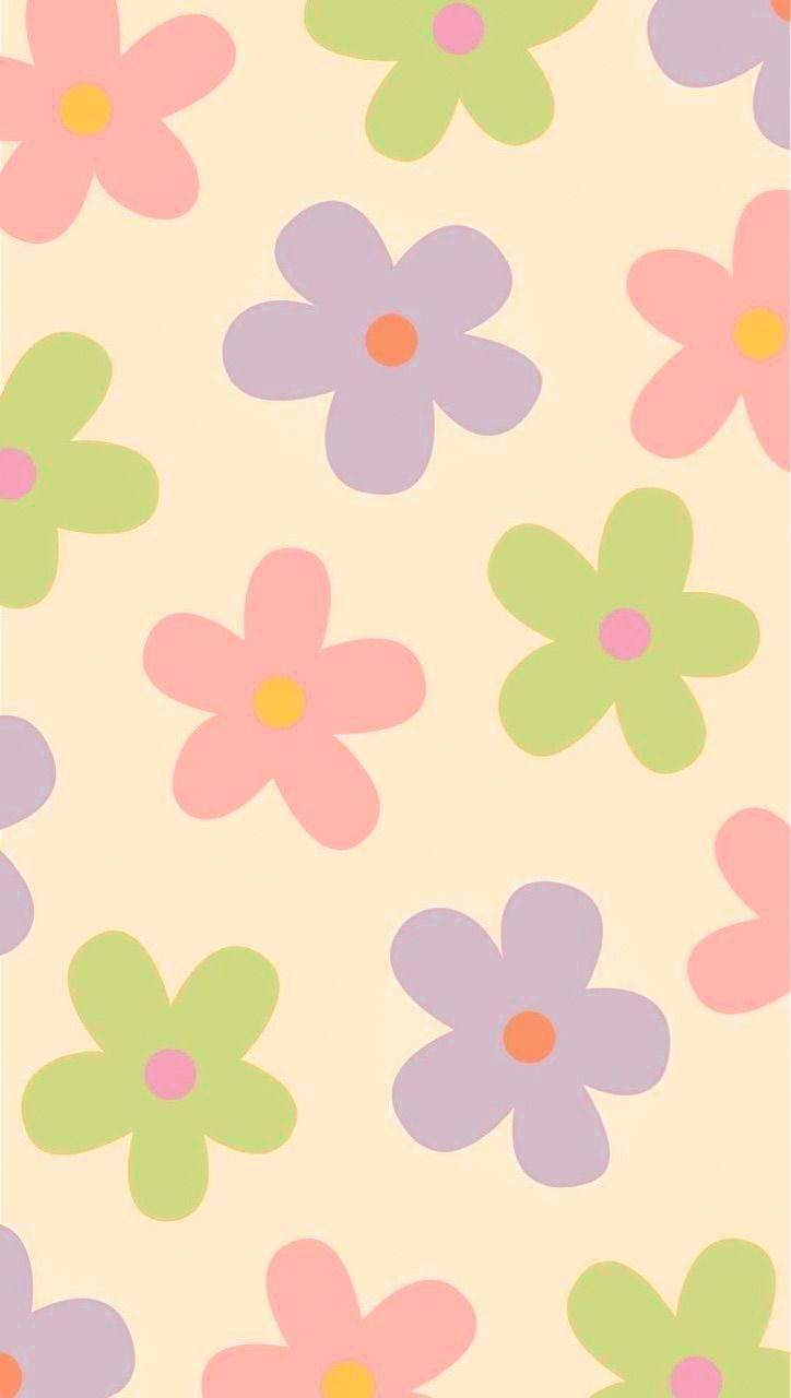  Pastell Muster Hintergrundbild 724x1280. flower aesthetic wallpaper