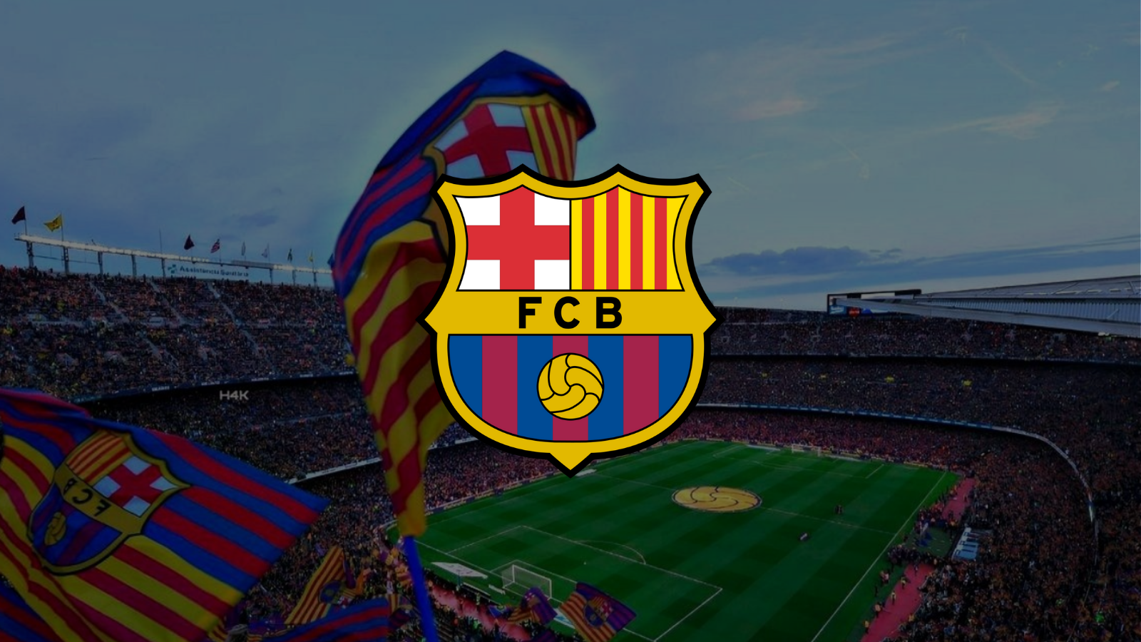  Fusballer Barca Hintergrundbild 1600x900. FC Barcelona Poster. Ästhetische Poster