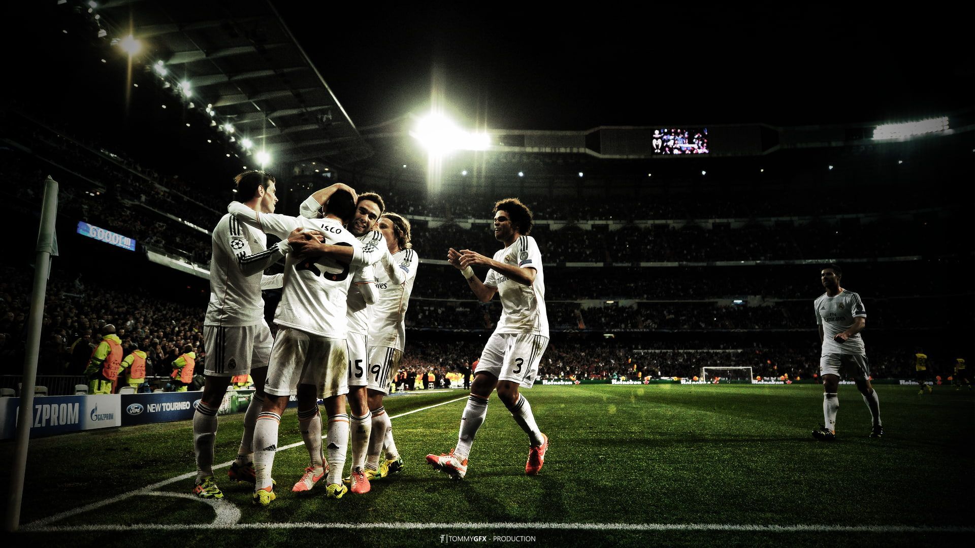  Real Madrid Stadion Hintergrundbild 1920x1080. Aesthetic Desktop Real Madrid Wallpaper