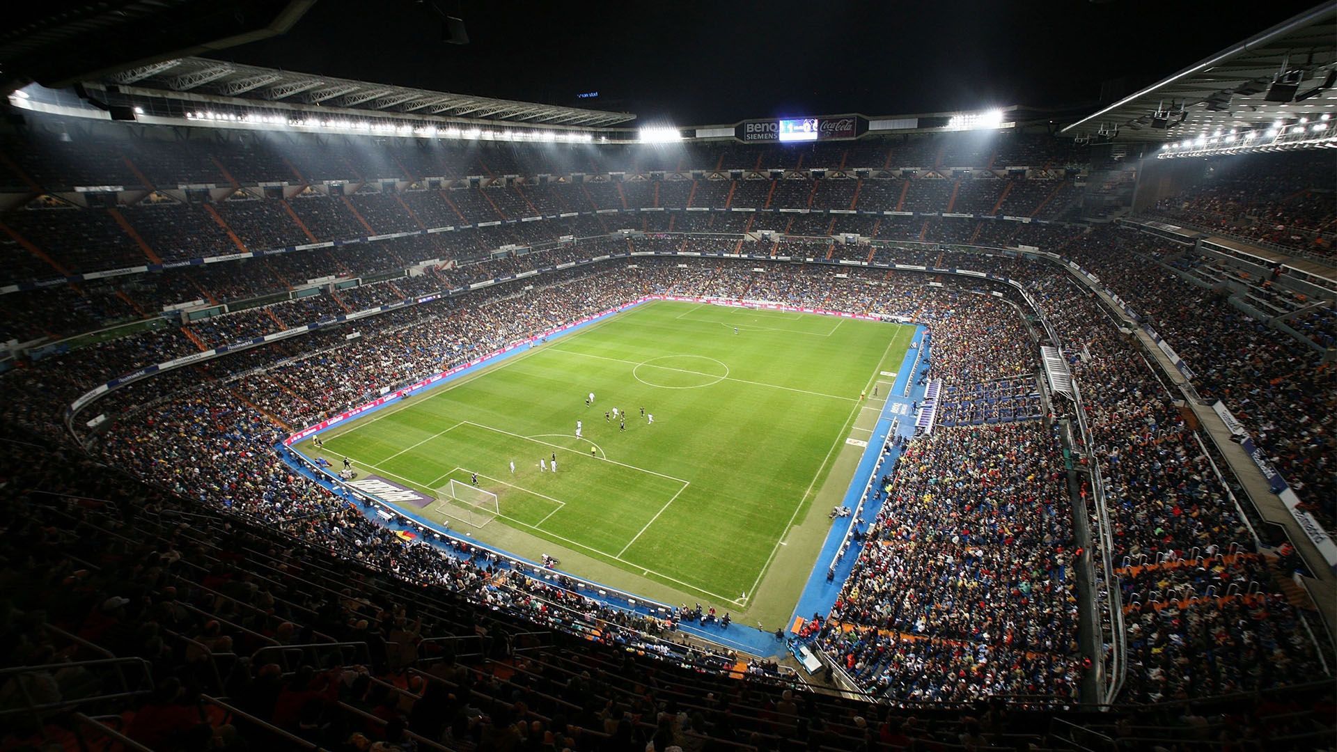  Real Madrid Stadion Hintergrundbild 1920x1080. Wallpaper football, real Madrid, stadium, the audience, Santiago Bernabeu for mobile and desktop, section спорт, resolution 1920x1080