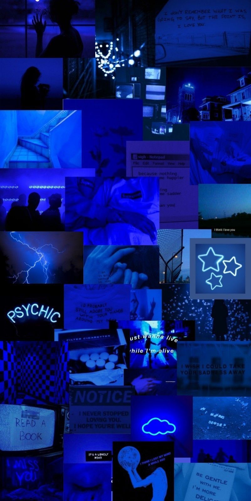  Blaue Asthetik Hintergrundbild 801x1598. Blue aesthetic wallpaper