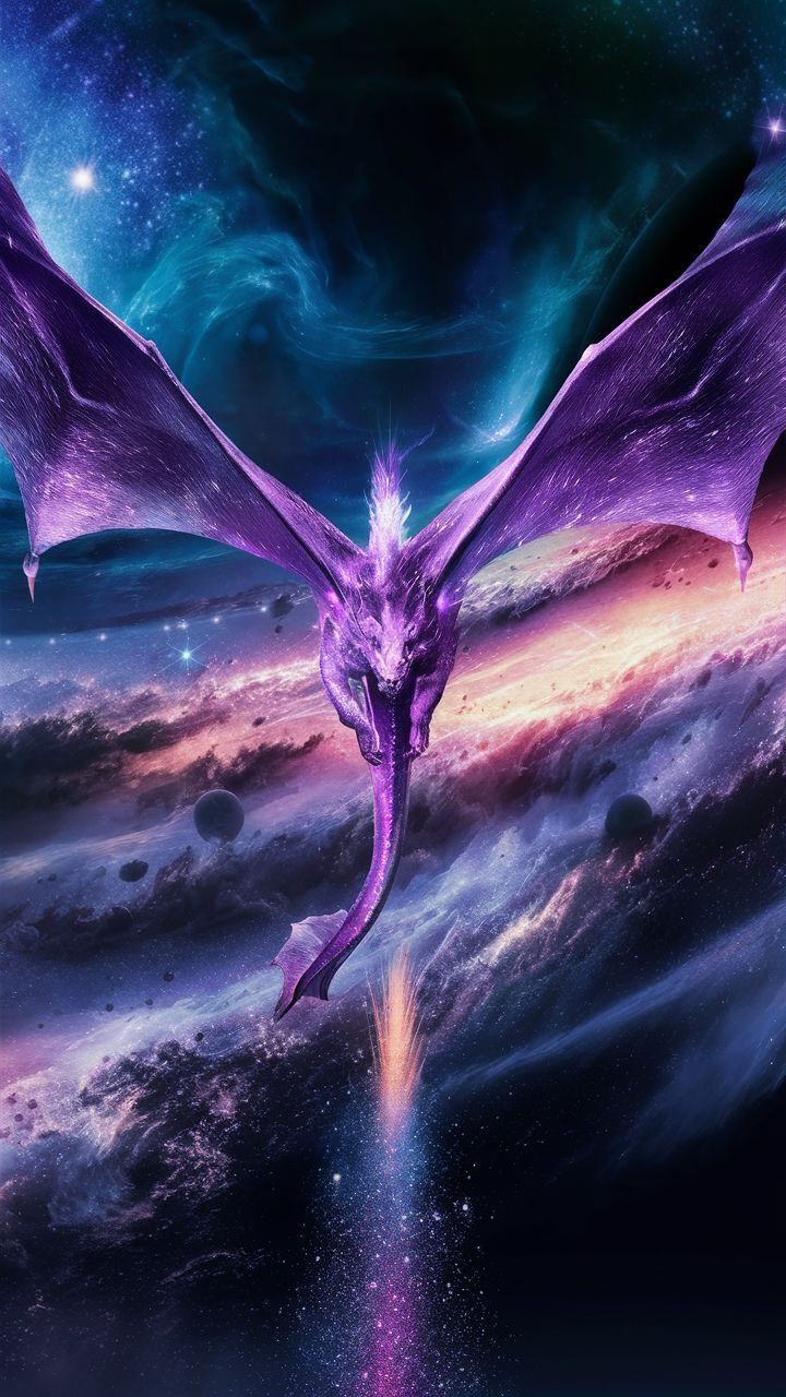  Galaxi Drache Hintergrundbild 720x1280. Galaxy Dragon Wallpaper