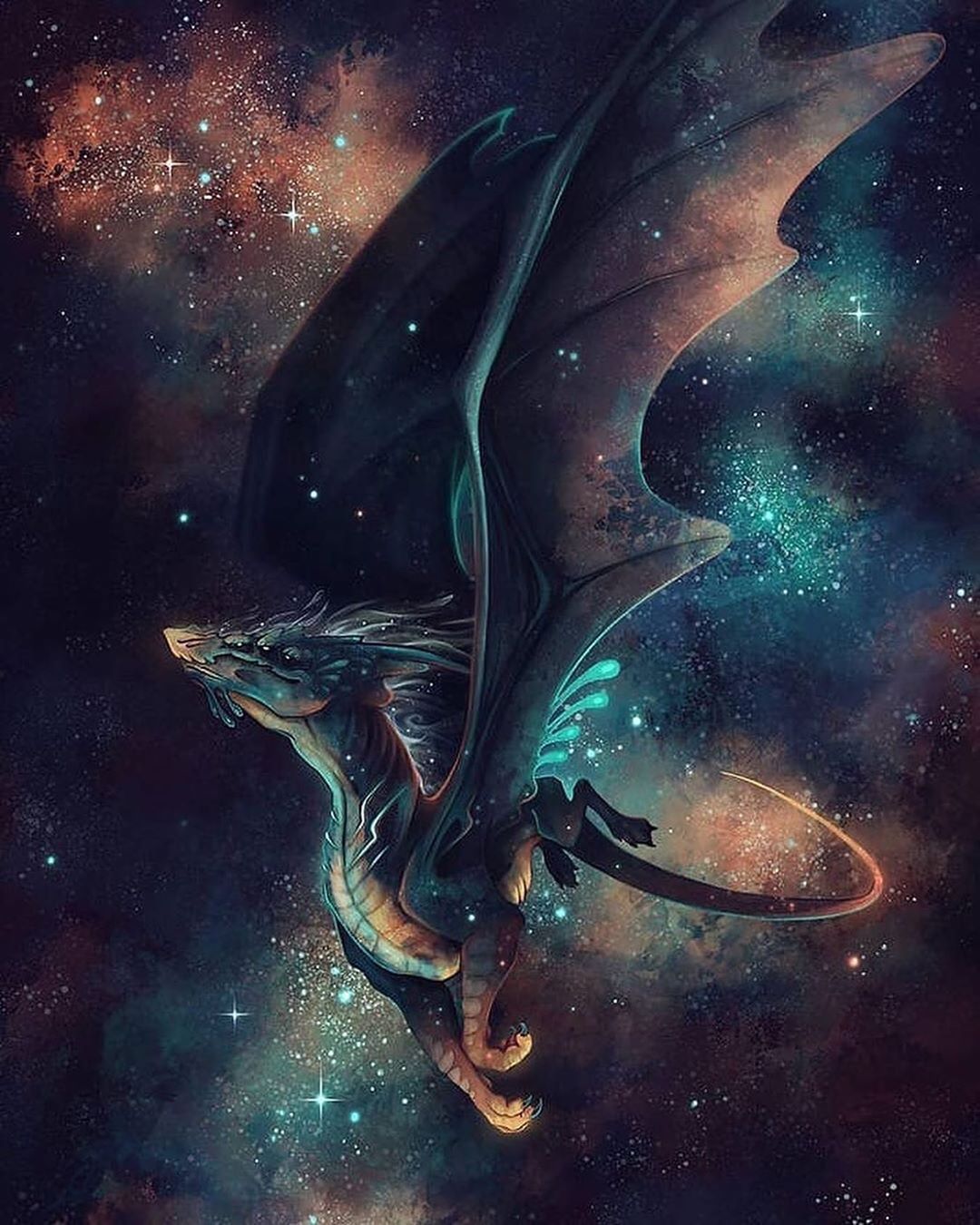  Galaxi Drache Hintergrundbild 1080x1350. Pin page