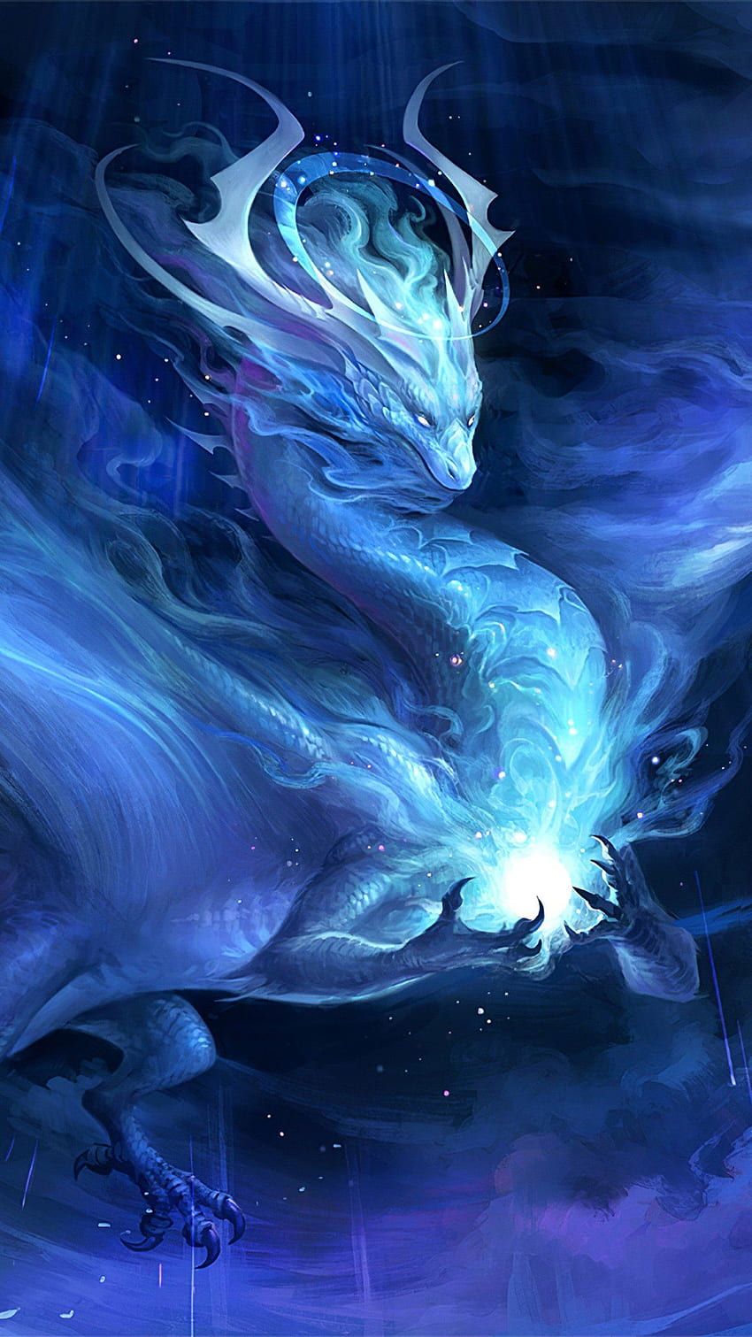  Galaxi Drache Hintergrundbild 850x1511. Galaxy dragon HD wallpaper